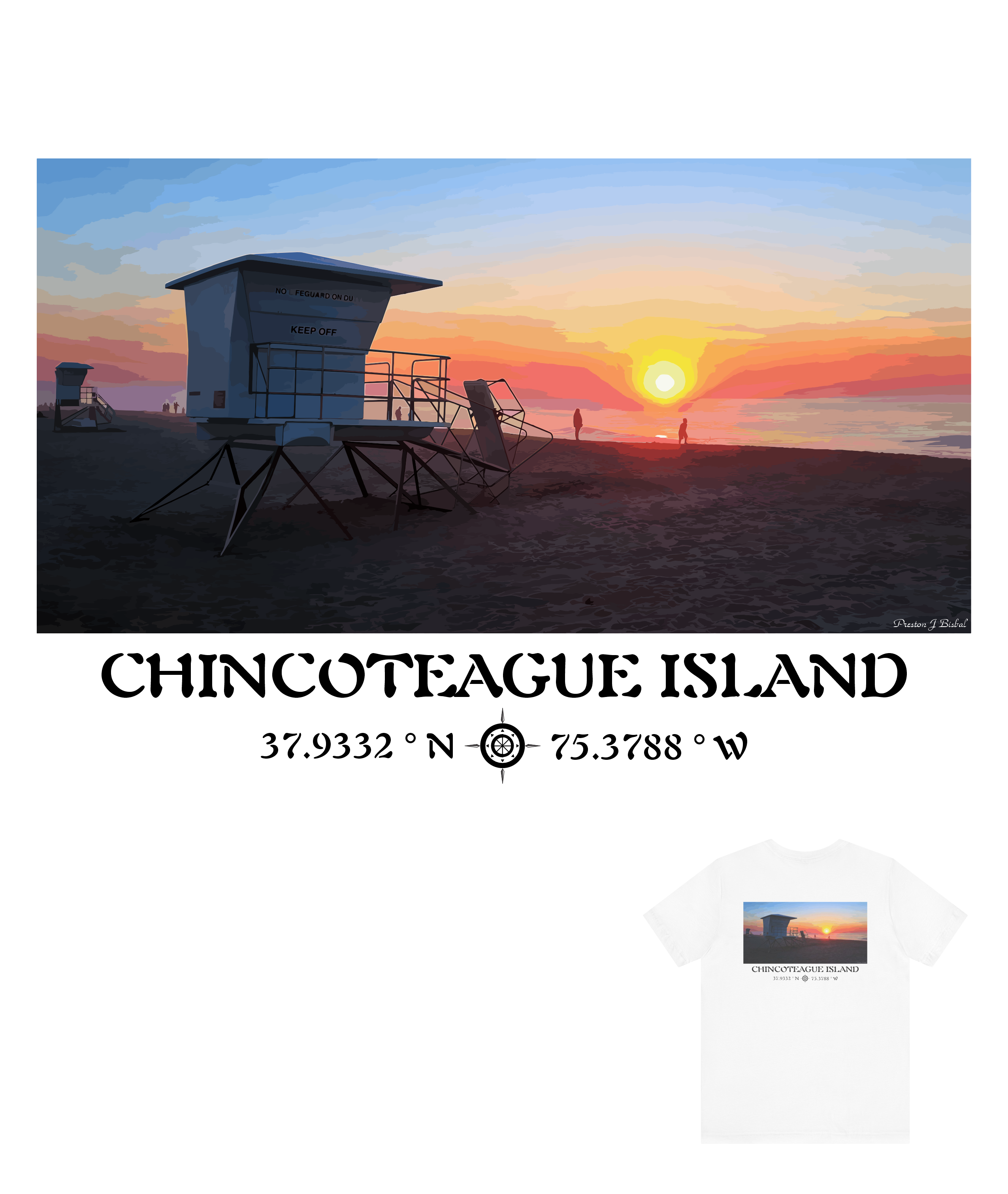 Off Duty - Short Sleeve T-Shirt - Chincoteague Island Off Duty - Short Sleeve T-Shirt - Chincoteague Island