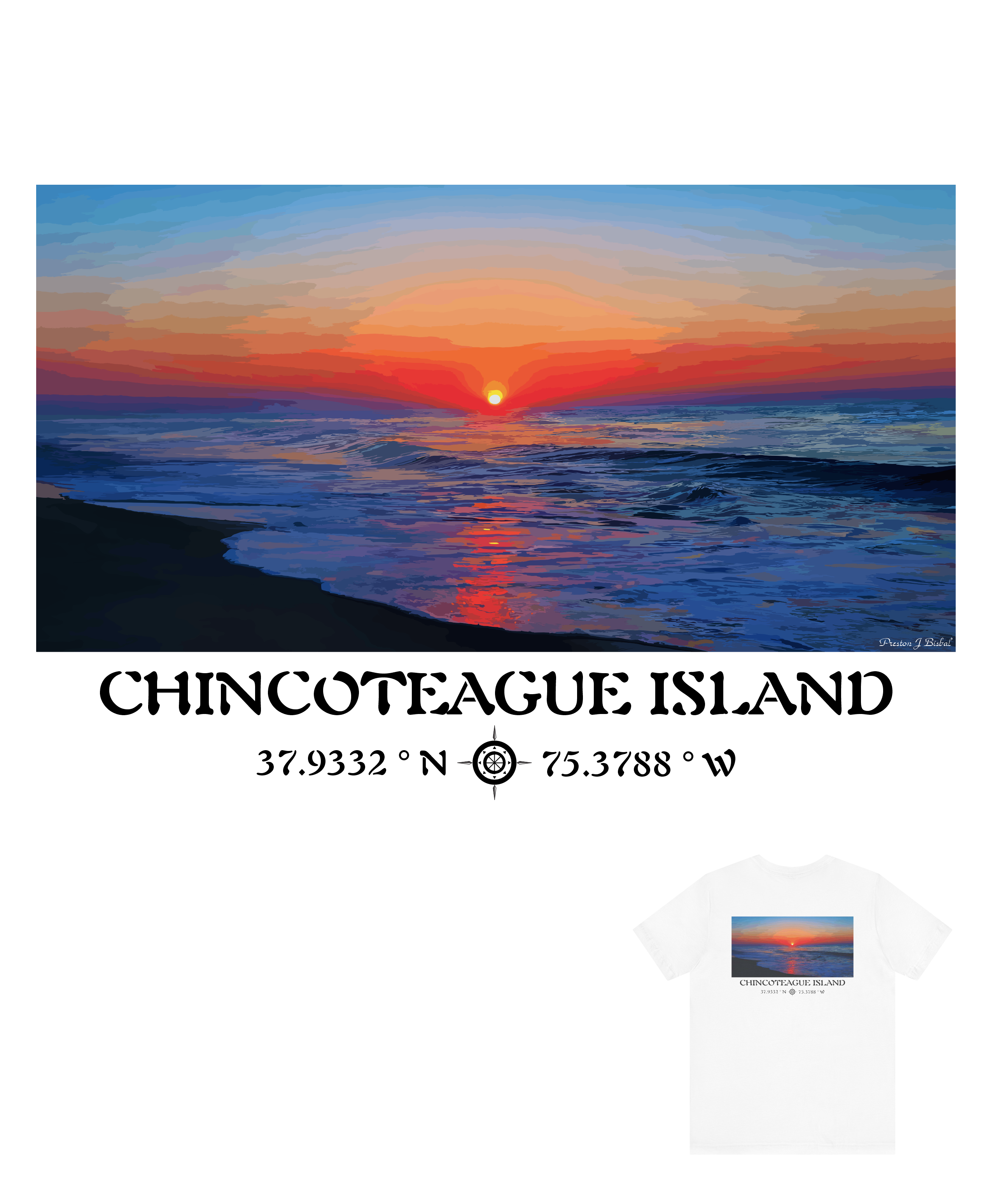 Assateague Morning - Short Sleeve T-Shirt - Chincoteague Island