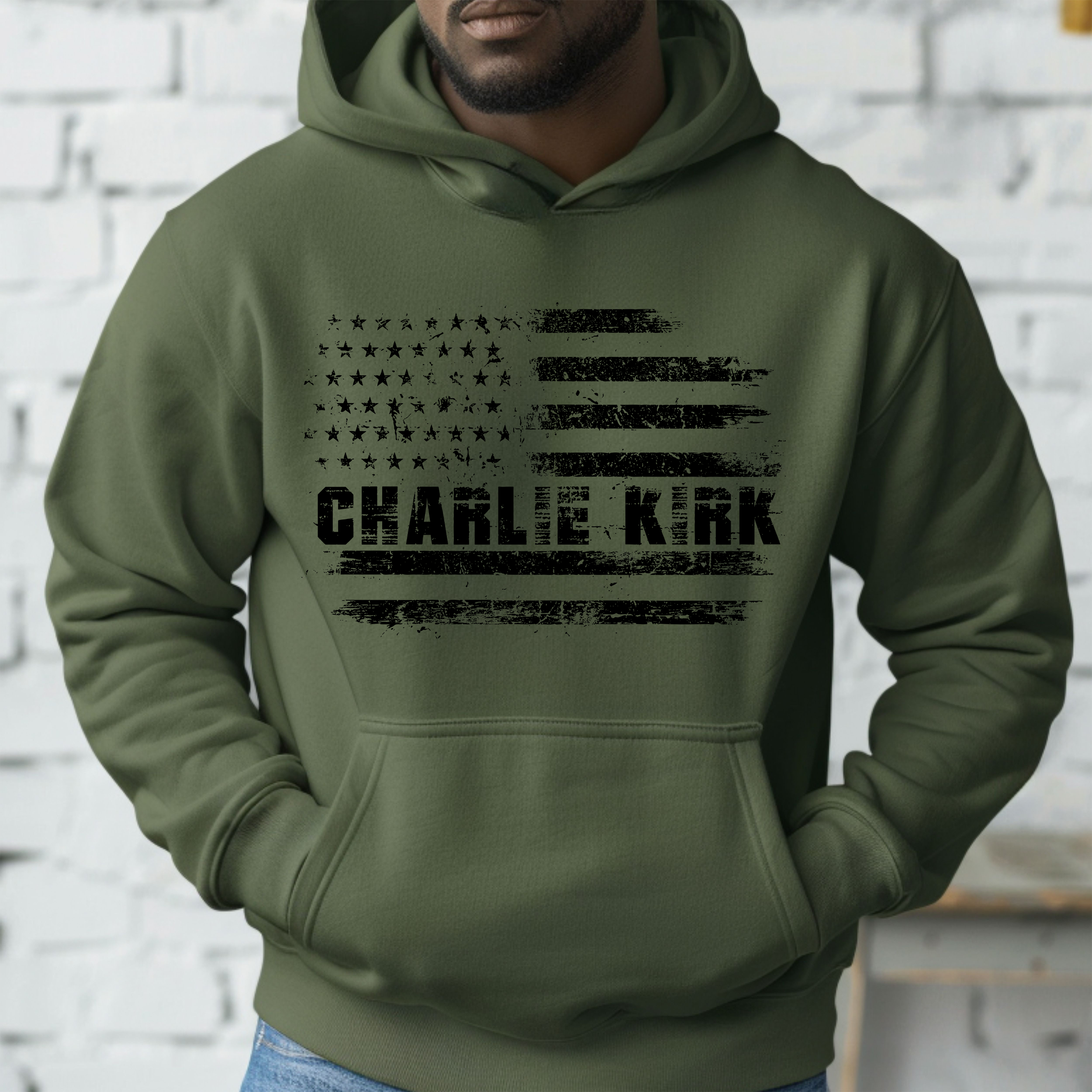 American Flag – Charlie Kirk Hoodie product thumbnail image American Flag – Charlie Kirk Hoodie product thumbnail image