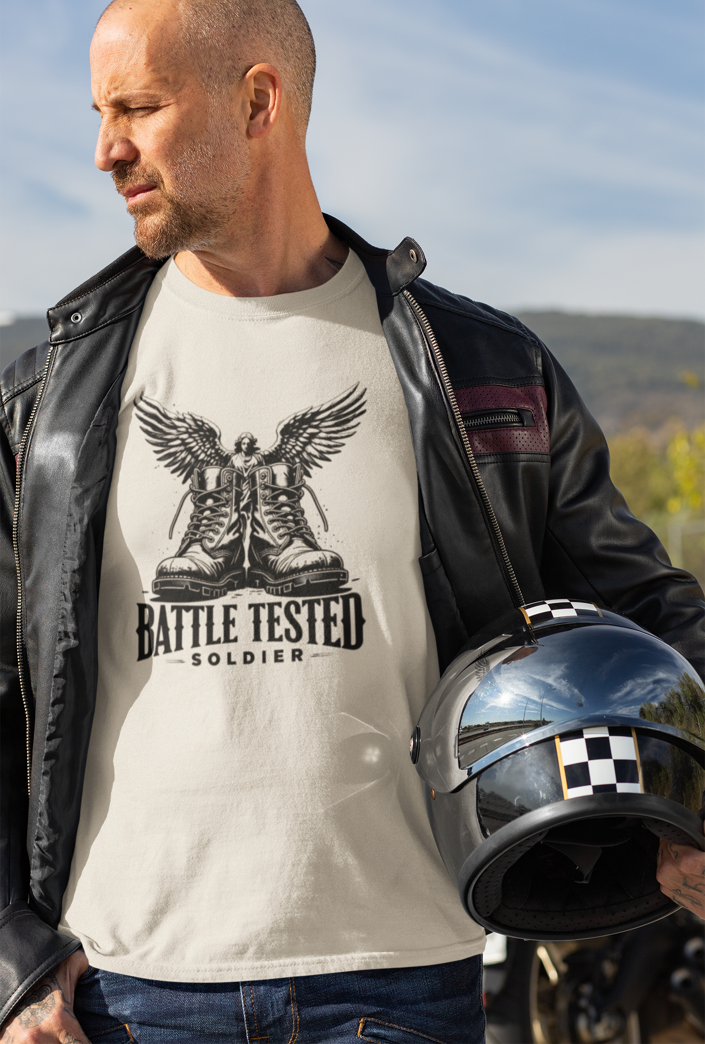 Battle Tested Soldier T-Shirt, Unisex Tee, Casual Wear, Encouraging Apparel product thumbnail image