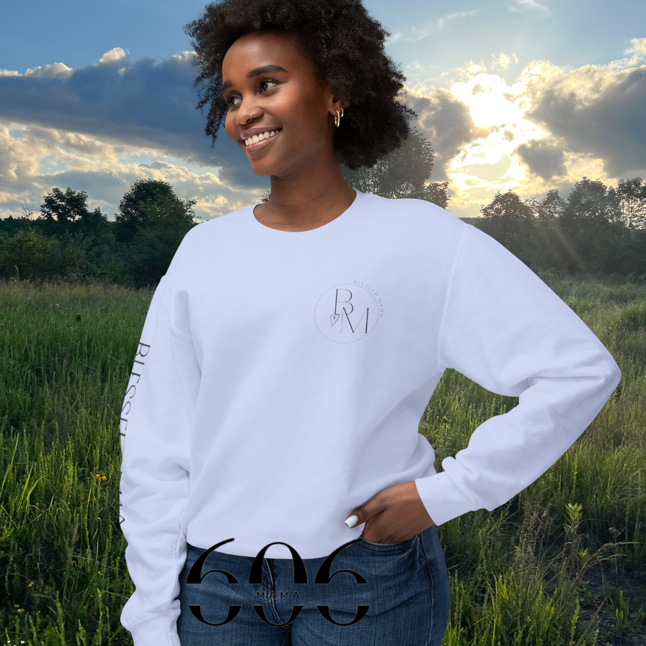 Blessed Mama Crewneck Sweatshirt | Inspirational Gift for Moms | Faith-Based Apparel | Cozy Casual Wear | Everyday Comfort product thumbnail image Blessed Mama Crewneck Sweatshirt | Inspirational Gift for Moms | Faith-Based Apparel | Cozy Casual Wear | Everyday Comfort product thumbnail image