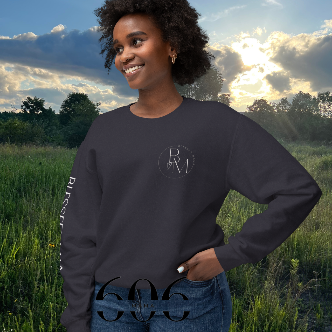 Blessed Mama Crewneck Sweatshirt | Inspirational Gift for Moms | Faith-Based Apparel | Cozy Casual Wear | Everyday Comfort product thumbnail image Blessed Mama Crewneck Sweatshirt | Inspirational Gift for Moms | Faith-Based Apparel | Cozy Casual Wear | Everyday Comfort product thumbnail image