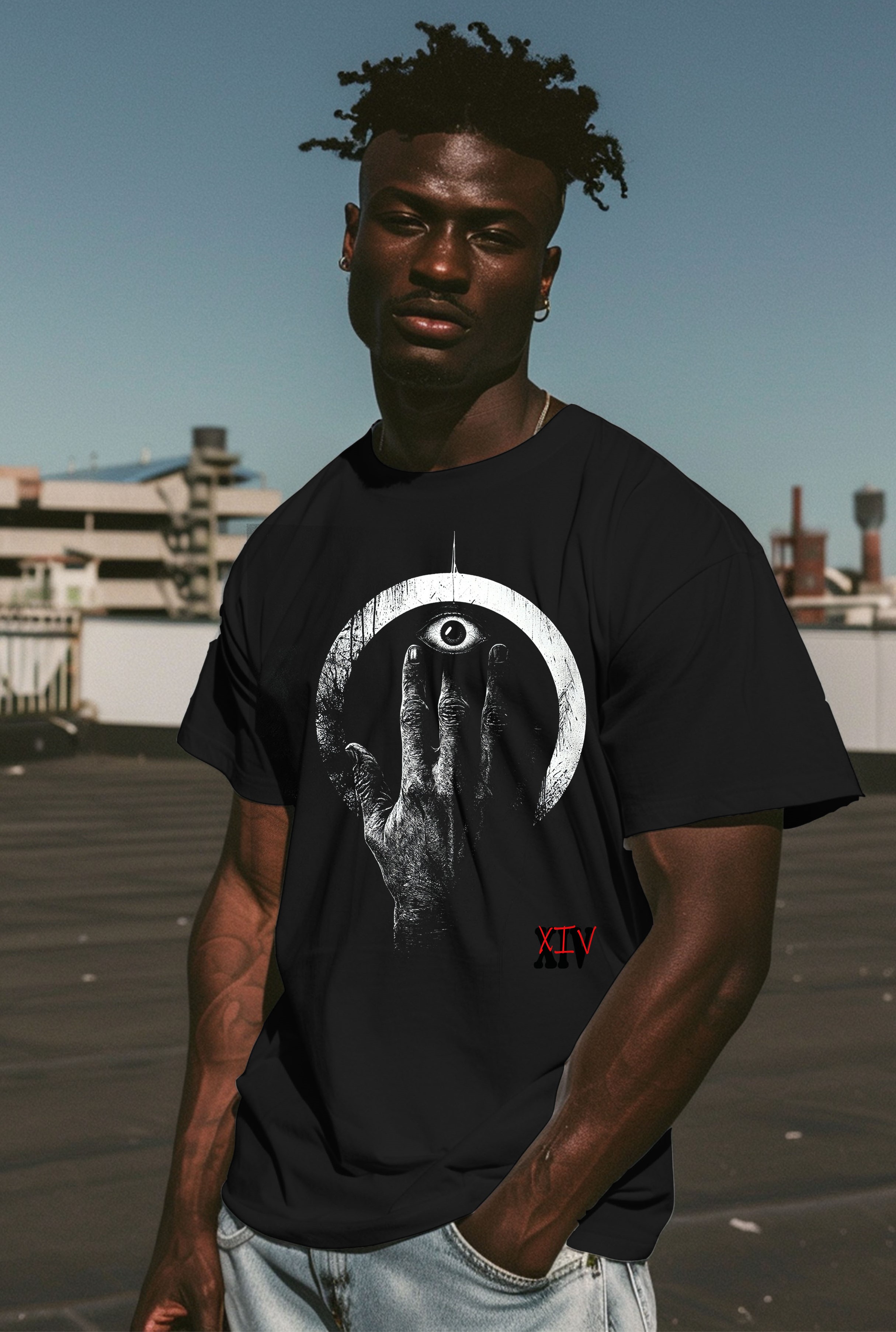 All-Seeing Eye Hand Tee | Carbon XIV
