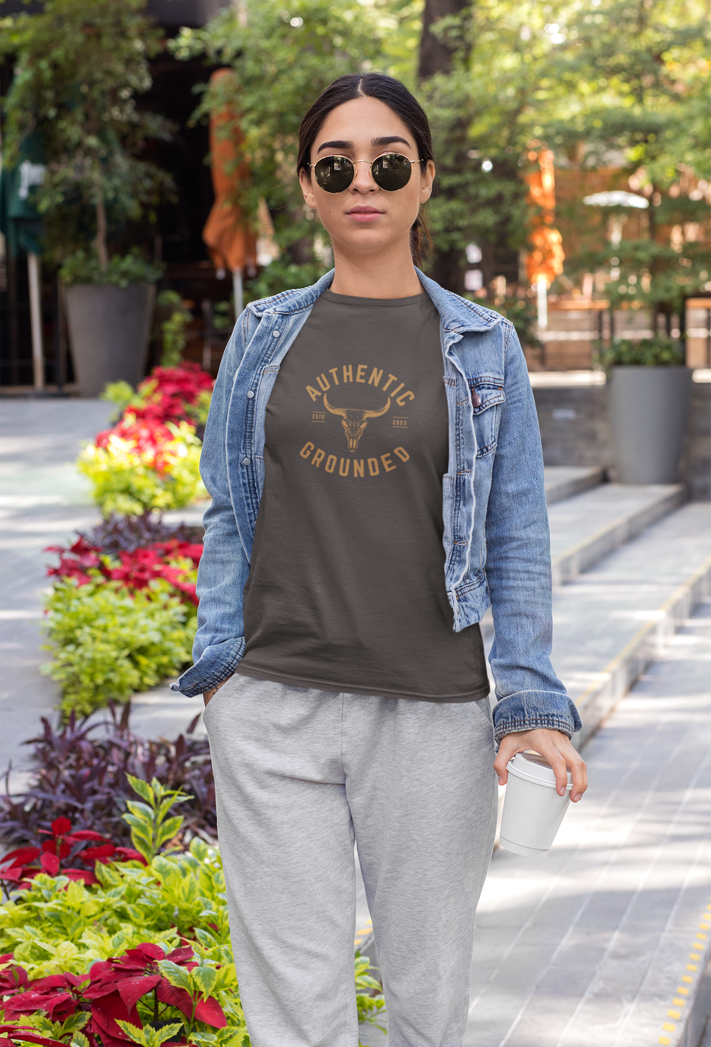 Authentic Grounded Unisex Tee - Casual Lifestyle Shirt, Gift for Friends, Graphic T-shirt, Every Day Wear, Western Style Apparel product thumbnail image