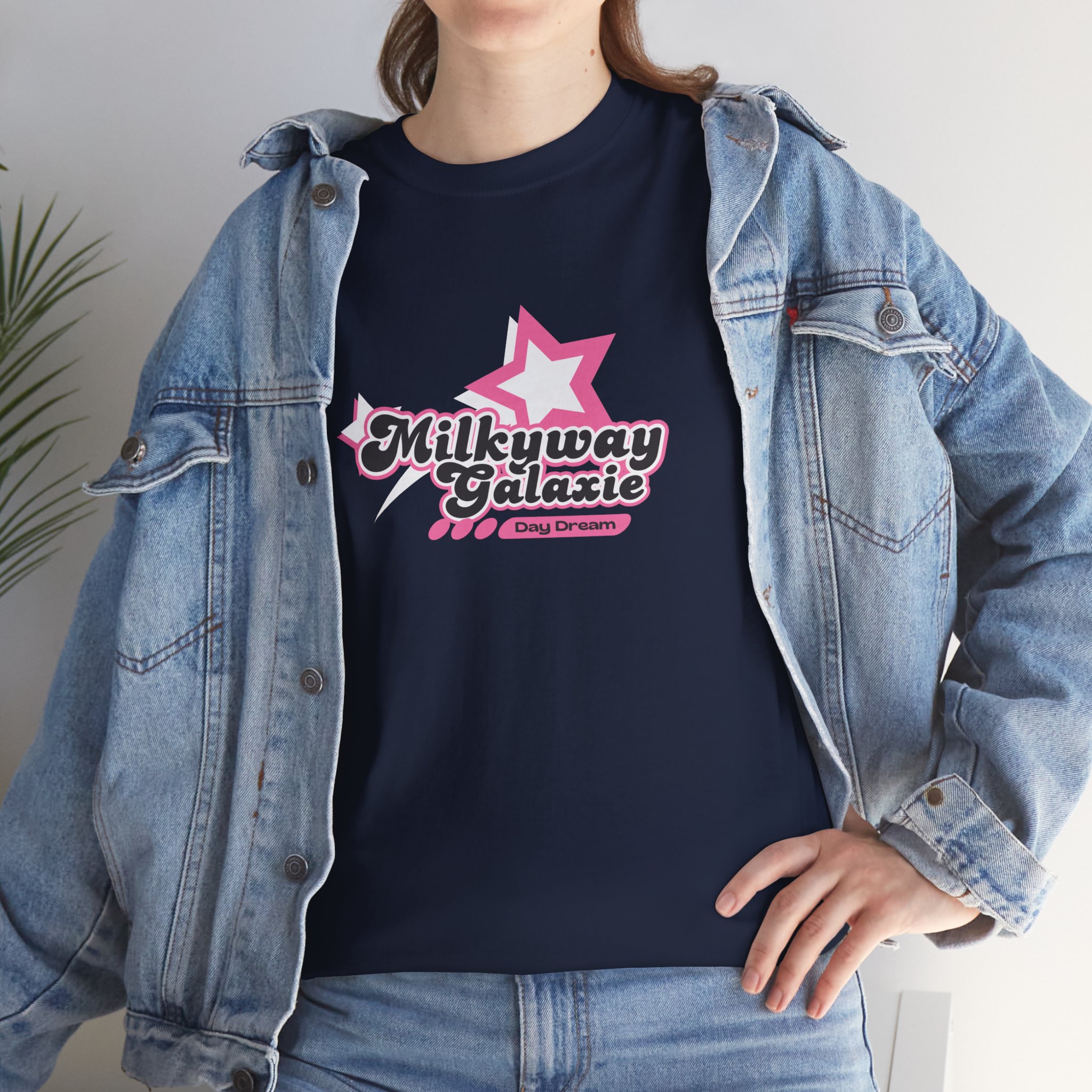 Milkyway Galaxie Unisex Heavy Cotton Tee | Cosmic Graphic Tee, Casual Wear, Gift for Space Lovers, Starry Night Shirt, Everyday Comfort