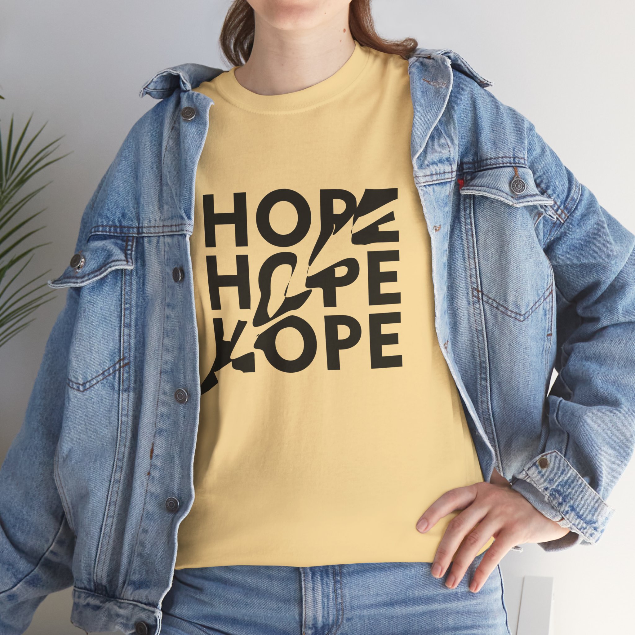Hope Unisex Heavy Cotton Tee | Inspirational T-Shirt, Unisex Apparel, Positive Vibes, Gift for Friends, Casual Wear, Everyday Comfort