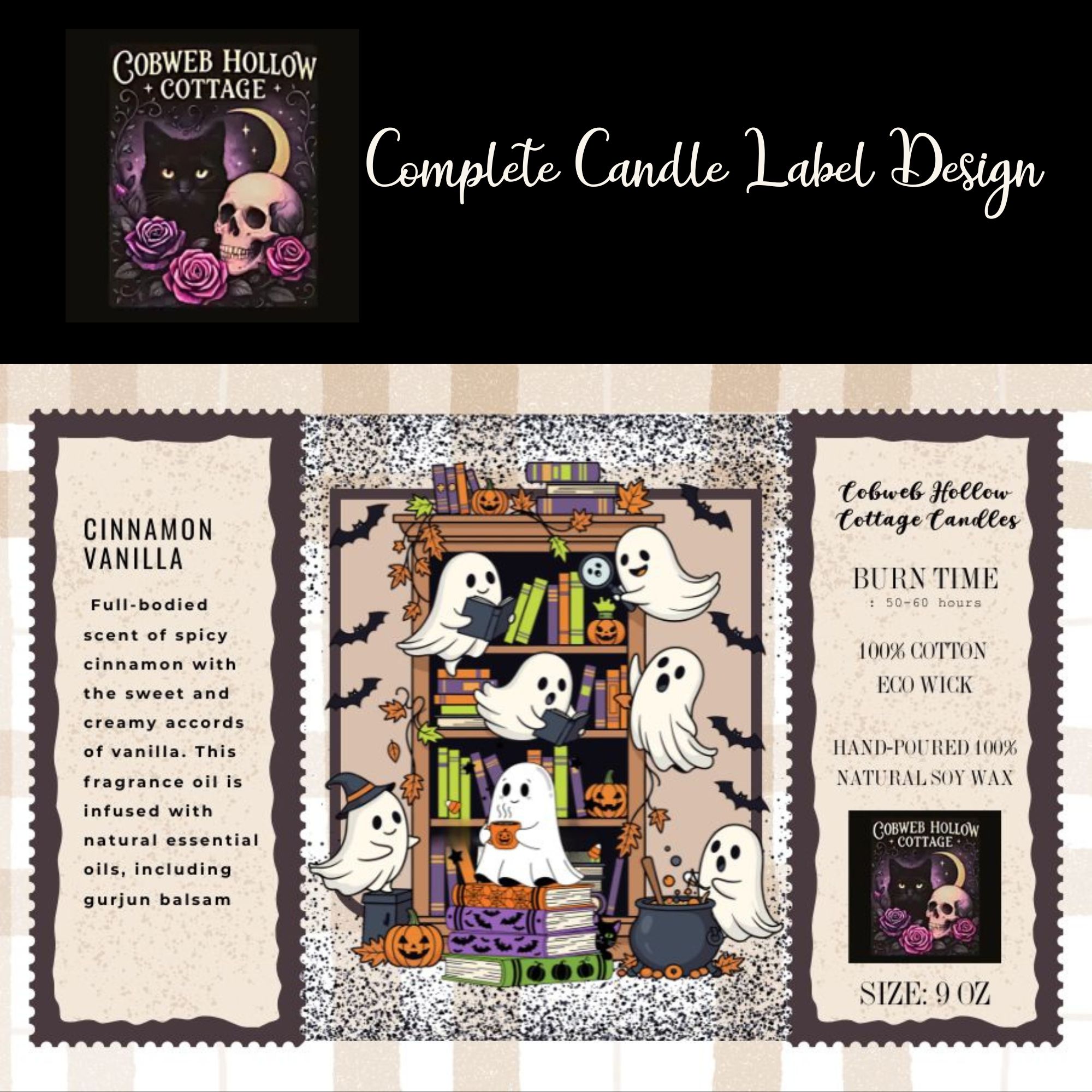 Bookish Ghost Candle product thumbnail image