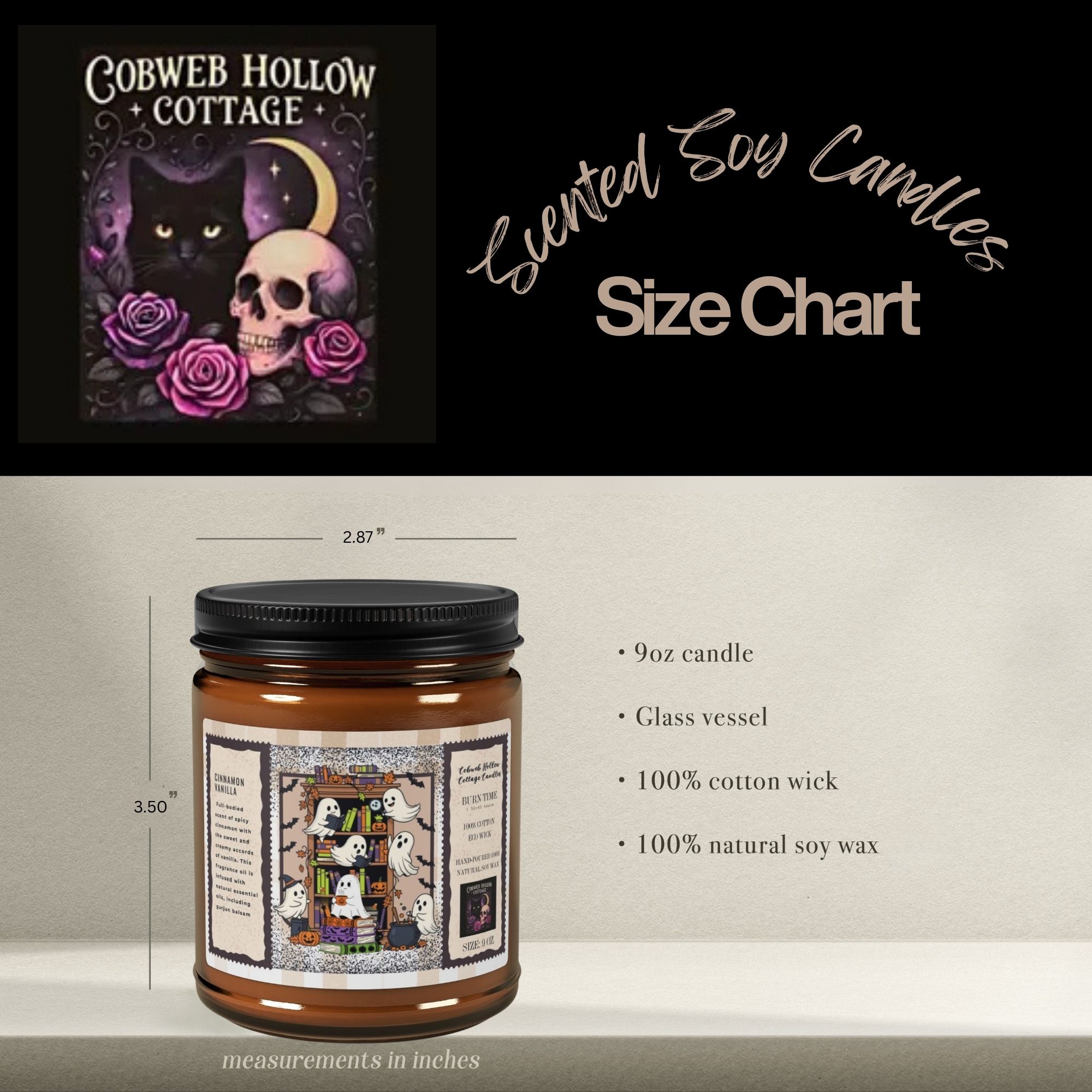 Bookish Ghost Candle product thumbnail image
