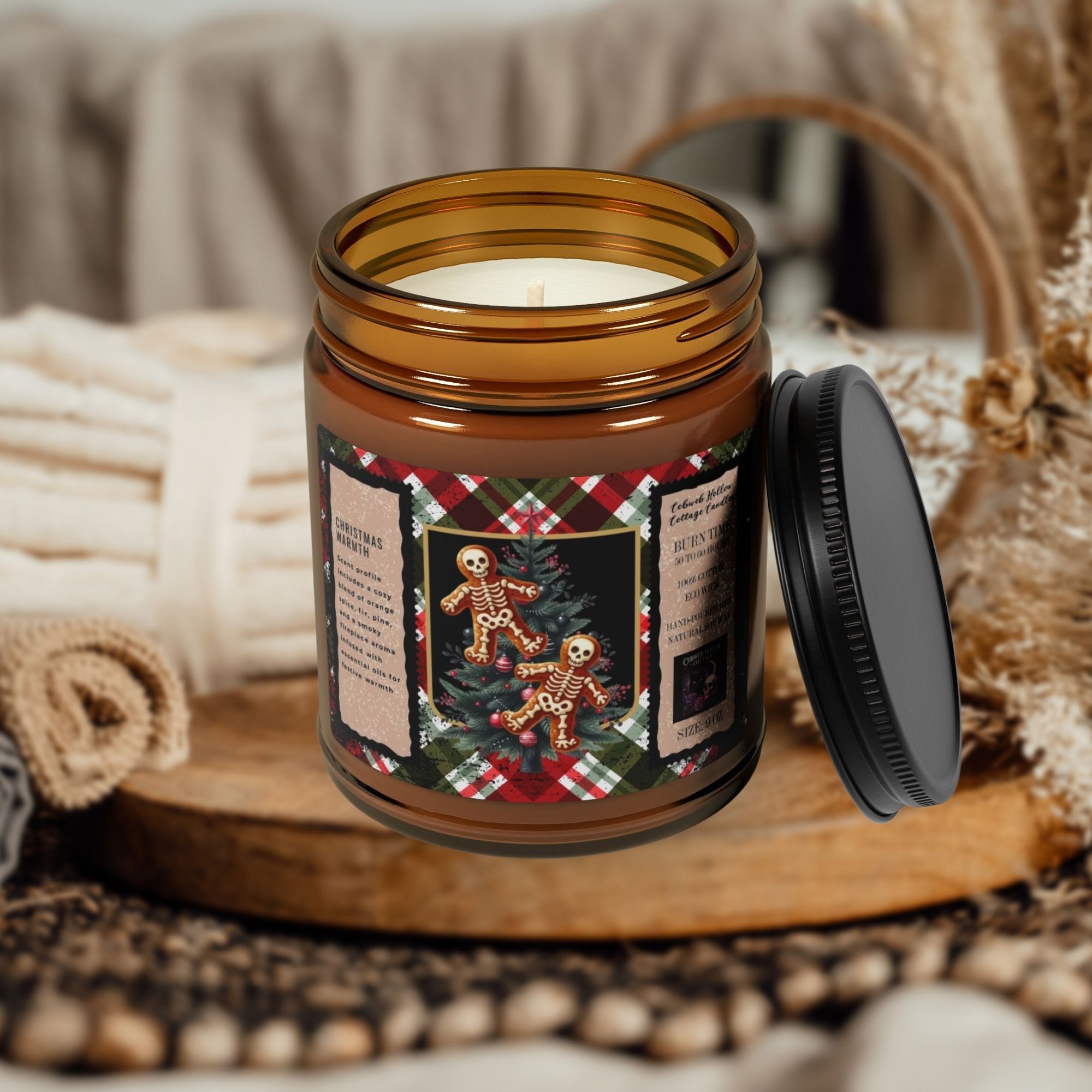 Christmas Skeletons Candle  product thumbnail image