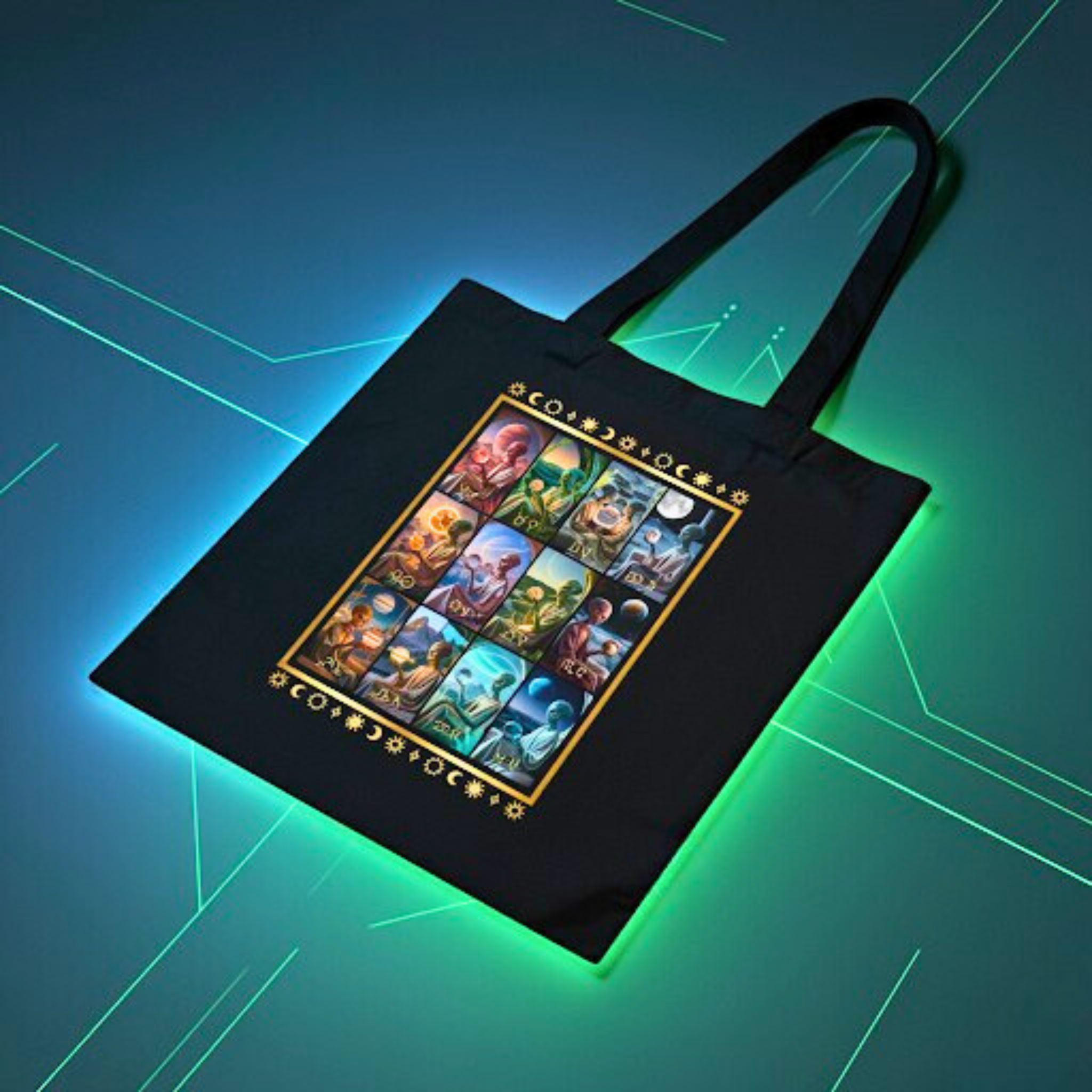 Alien Astrology Tote Bag  product thumbnail image