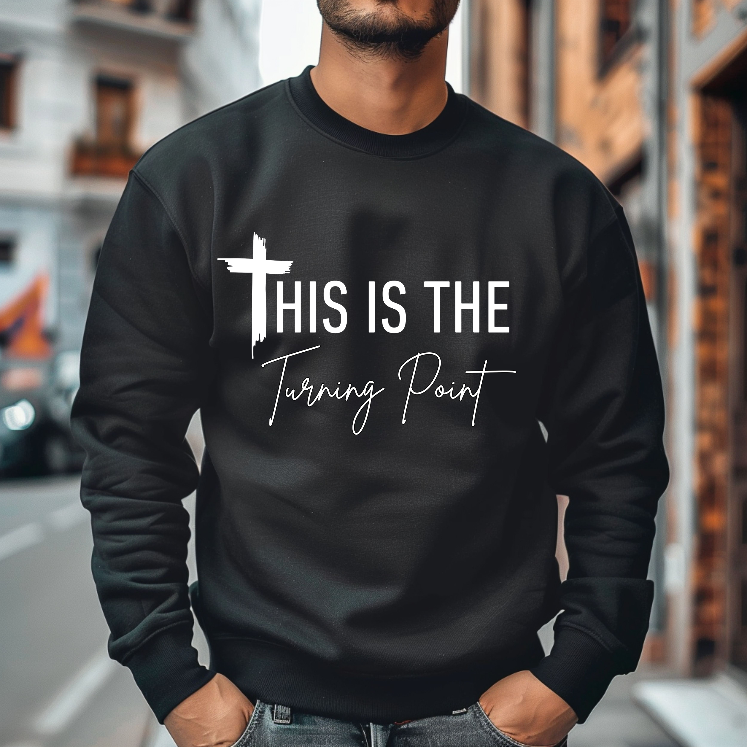 This is the Turning Point Sweatshirt