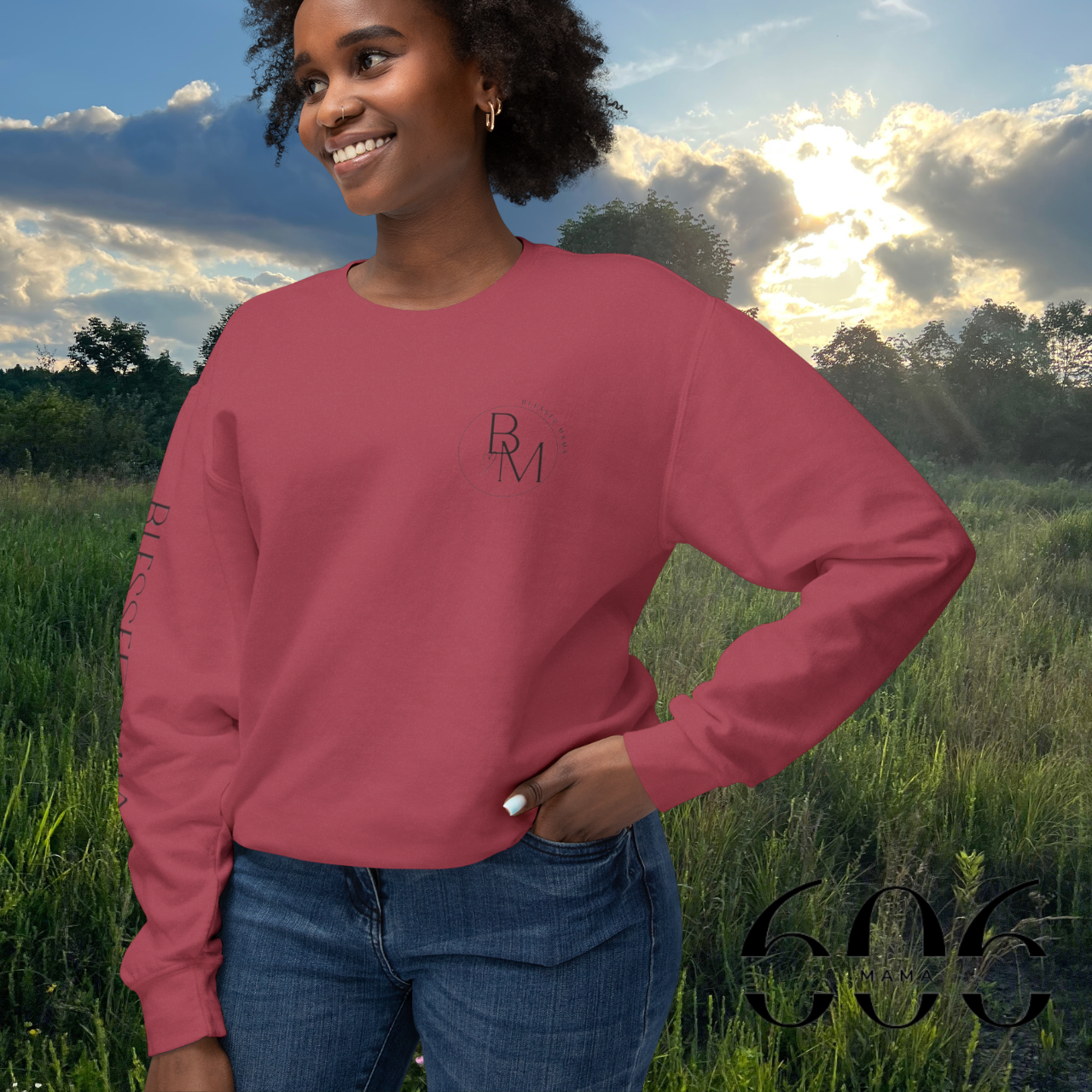 Inspirational Blessed Mama Crewneck Sweatshirt, Cozy Sweatshirt for Moms, Christian Apparel, Gift for Mother's Day, Faith-Based Fashion product thumbnail image Inspirational Blessed Mama Crewneck Sweatshirt, Cozy Sweatshirt for Moms, Christian Apparel, Gift for Mother's Day, Faith-Based Fashion product thumbnail image