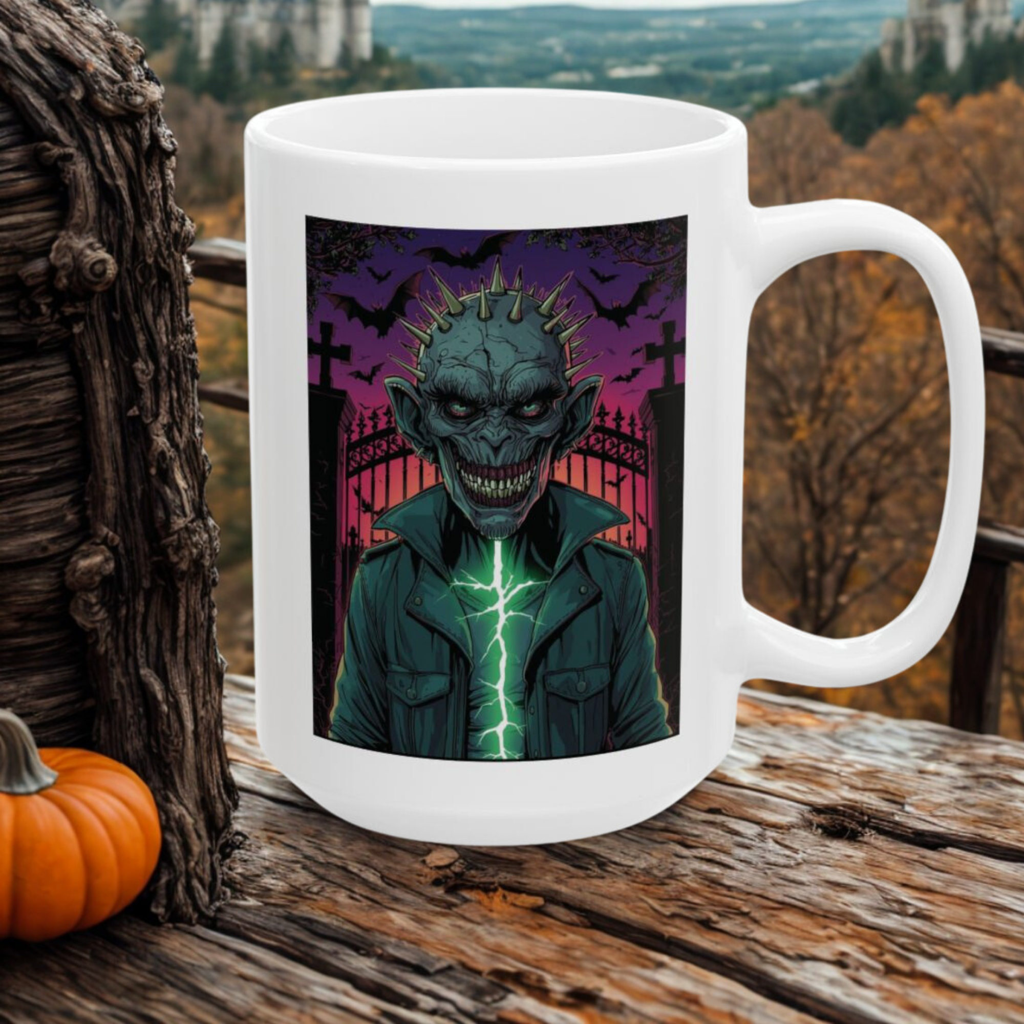 Gothic Skull Ceramic Mug | Halloween Gift, Coffee Cup, Gothic Decor, Spooky Mug, Unique Halloween Decor product thumbnail image Gothic Skull Ceramic Mug | Halloween Gift, Coffee Cup, Gothic Decor, Spooky Mug, Unique Halloween Decor product thumbnail image