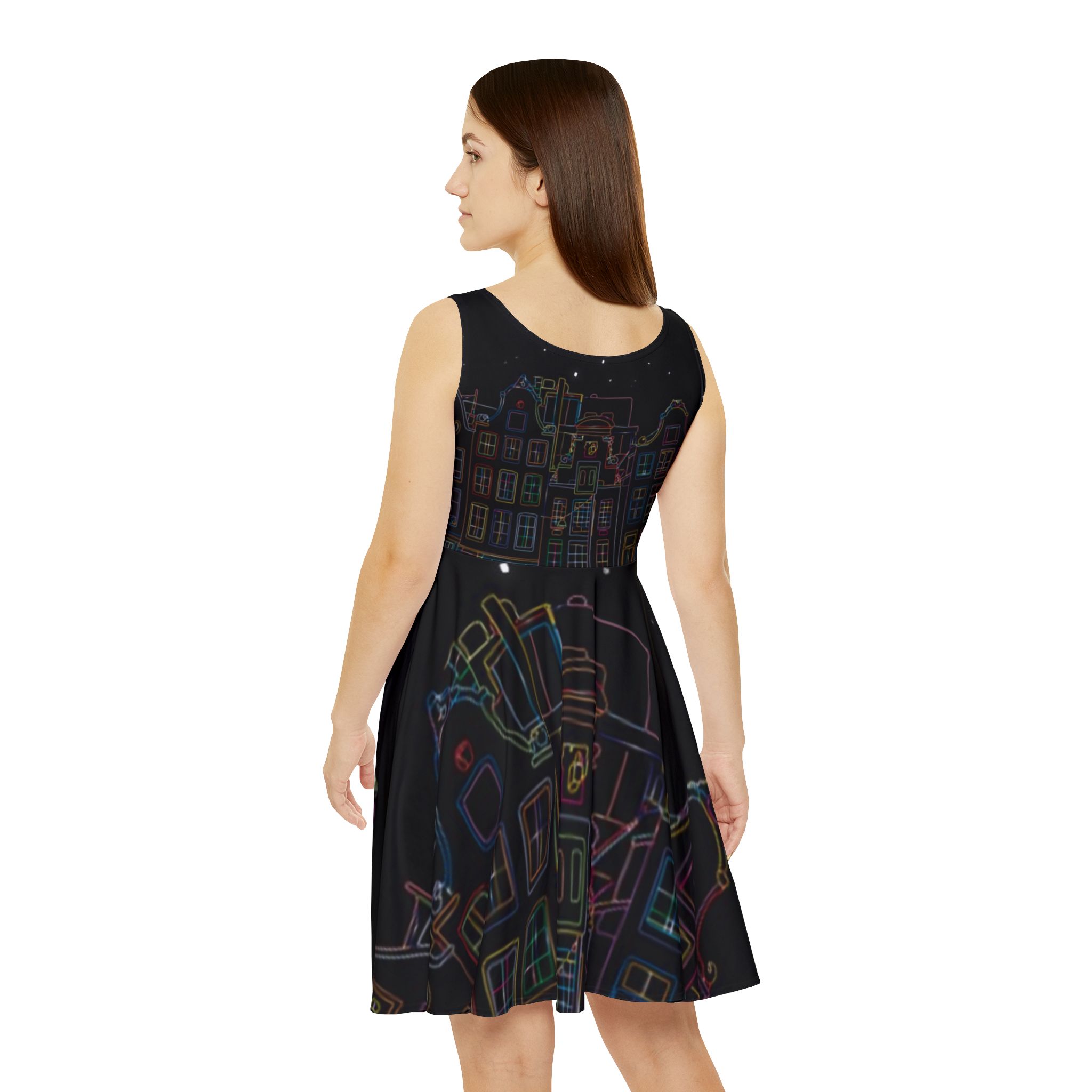 Personalized Women's Skater Dress, Perfect for Summer Parties, Casual Outings, Everyday Wear, Custom Design, Gift for Her product thumbnail image