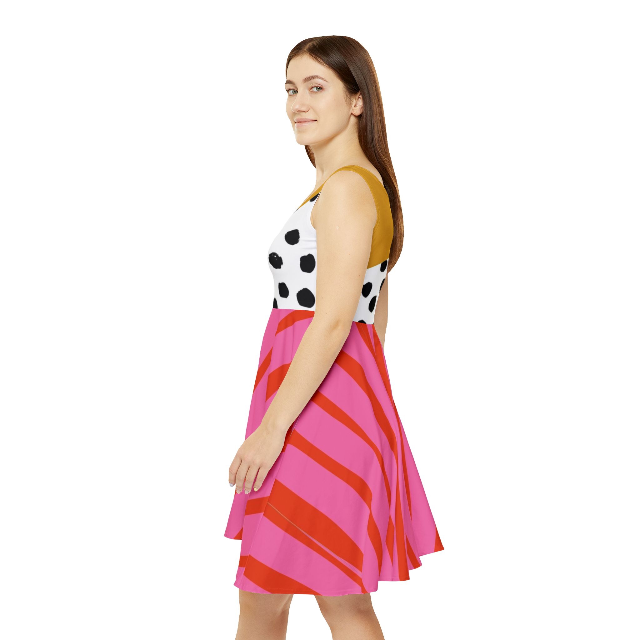 Personalized Women's Skater Dress, Perfect for Summer Parties, Casual Outings, Everyday Wear, Custom Design, Gift for Her product thumbnail image Personalized Women's Skater Dress, Perfect for Summer Parties, Casual Outings, Everyday Wear, Custom Design, Gift for Her product thumbnail image