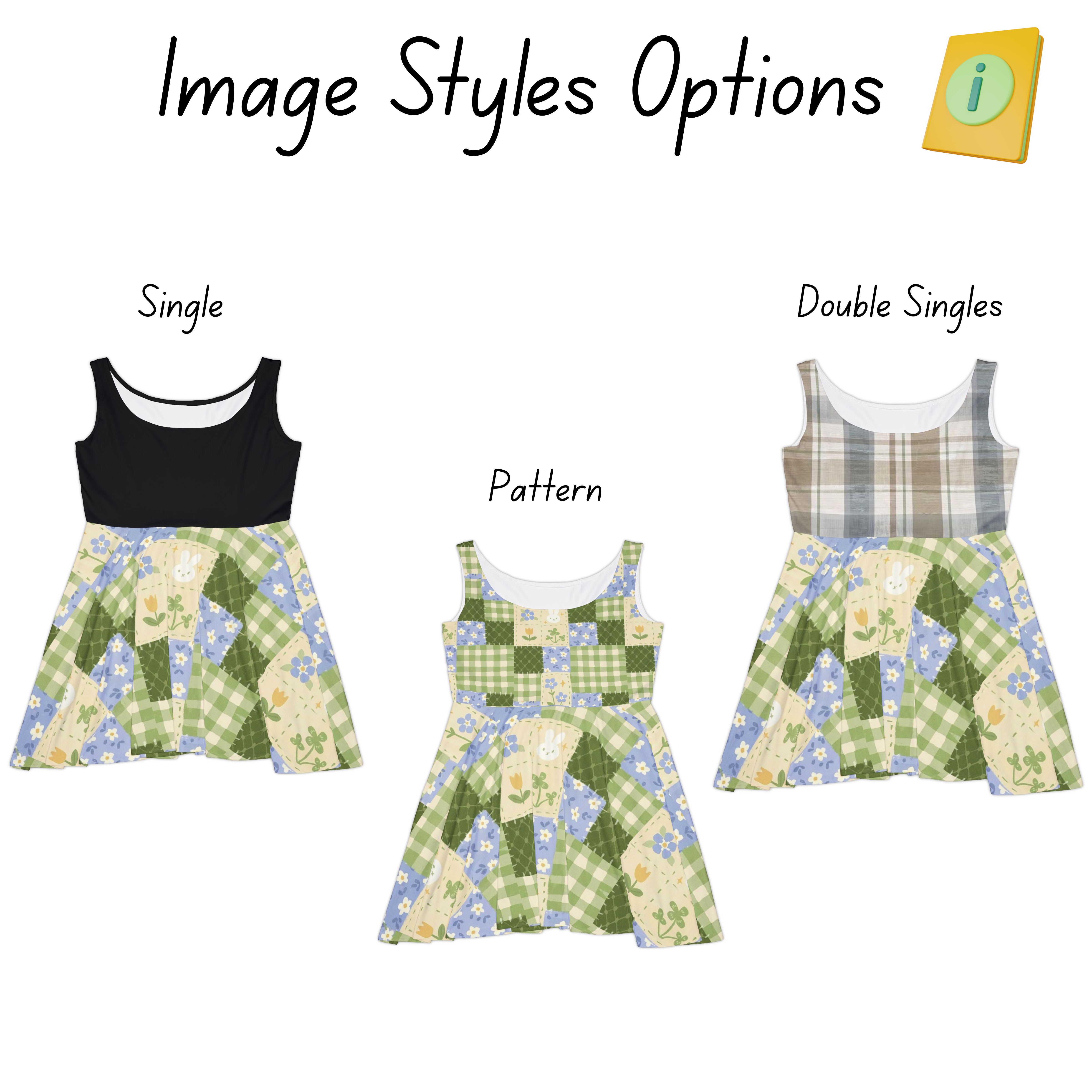 Personalized Women's Skater Dress, Perfect for Summer Parties, Casual Outings, Everyday Wear, Custom Design, Gift for Her product thumbnail image