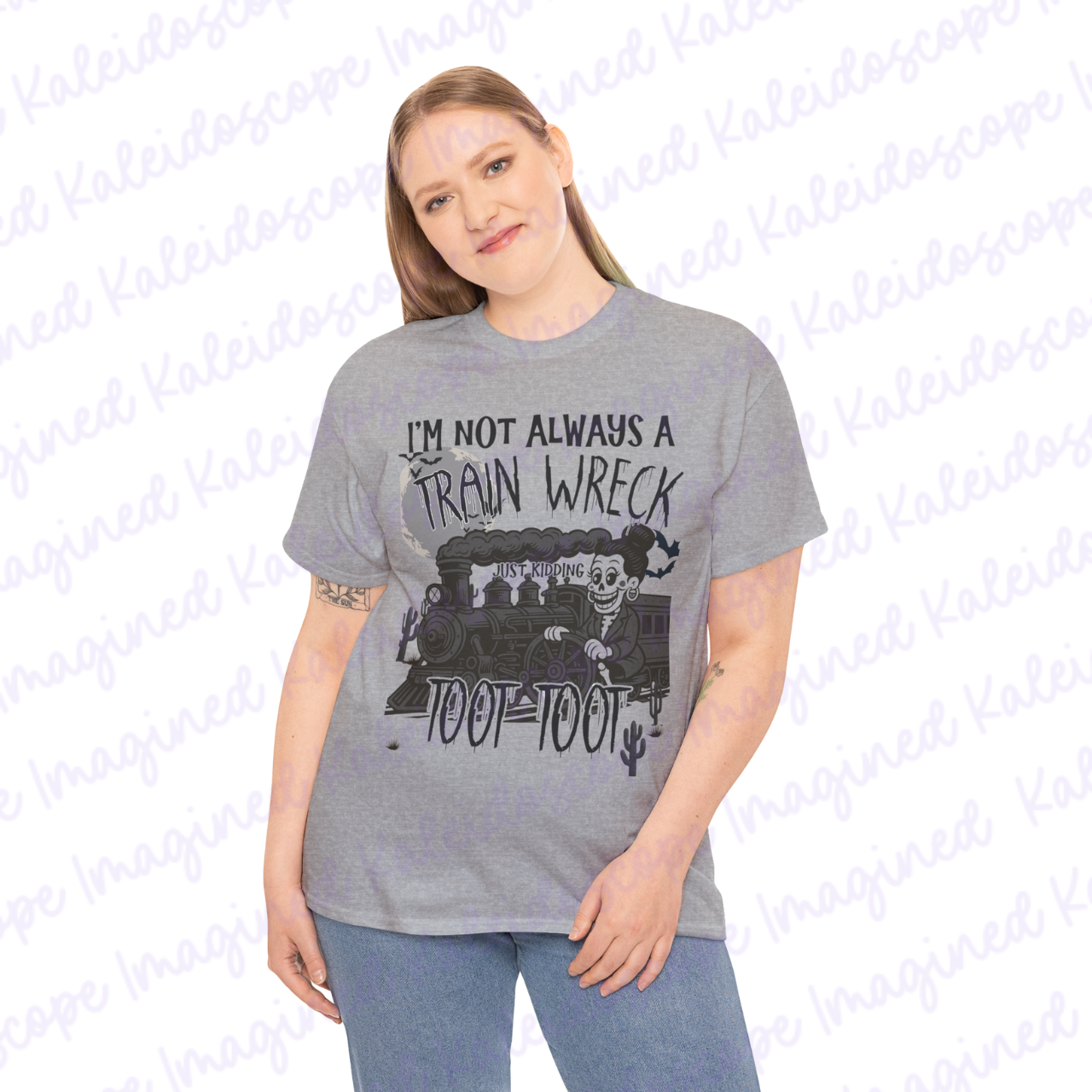 Whimsical Train Wreck Tee, Funny Train-Themed T-Shirt, Gift for Train Lovers, Humor Apparel, Unisex Cotton Shirt, Party Wear product thumbnail image