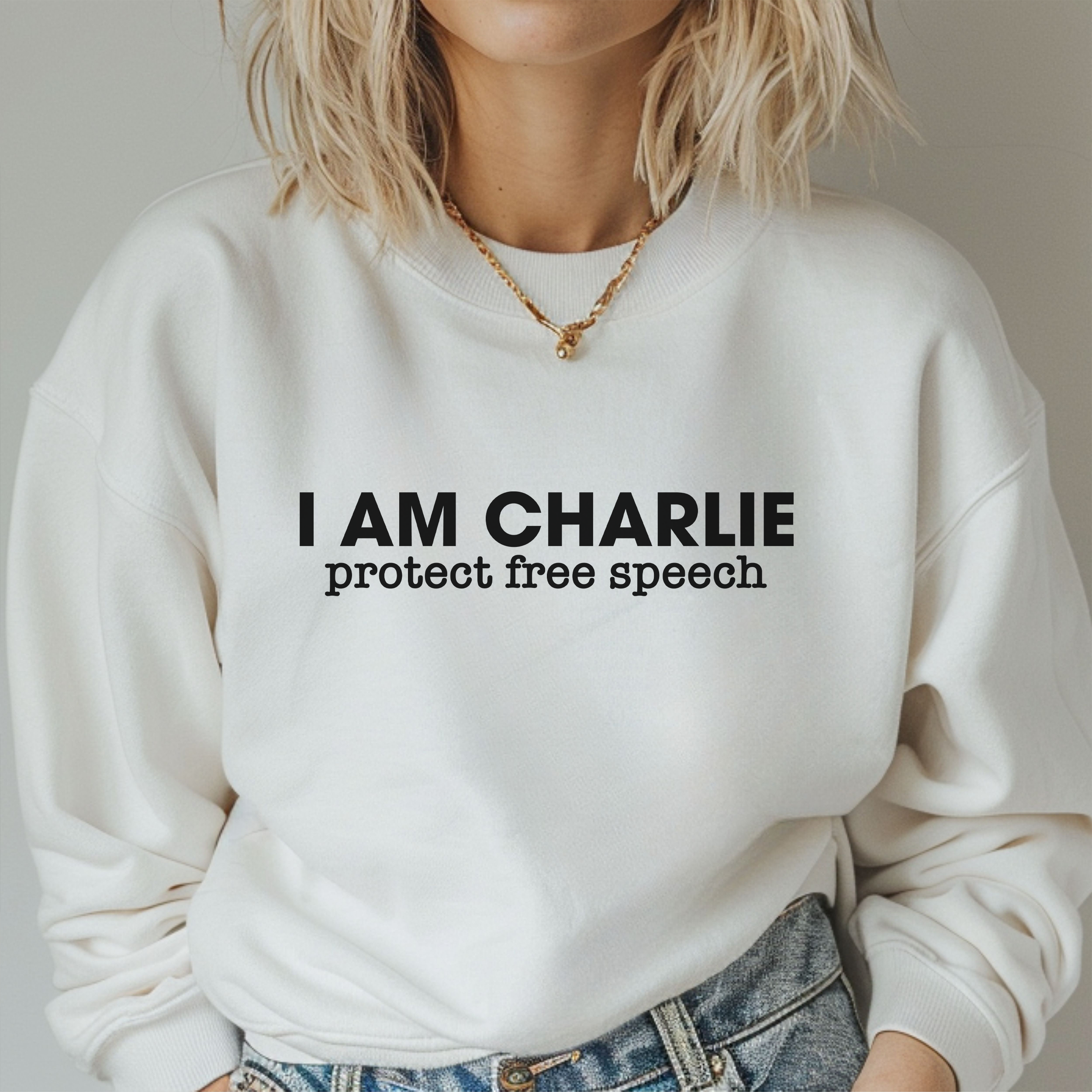 I Am Charlie - Protect Free Speech Sweatshirt product thumbnail image I Am Charlie - Protect Free Speech Sweatshirt product thumbnail image