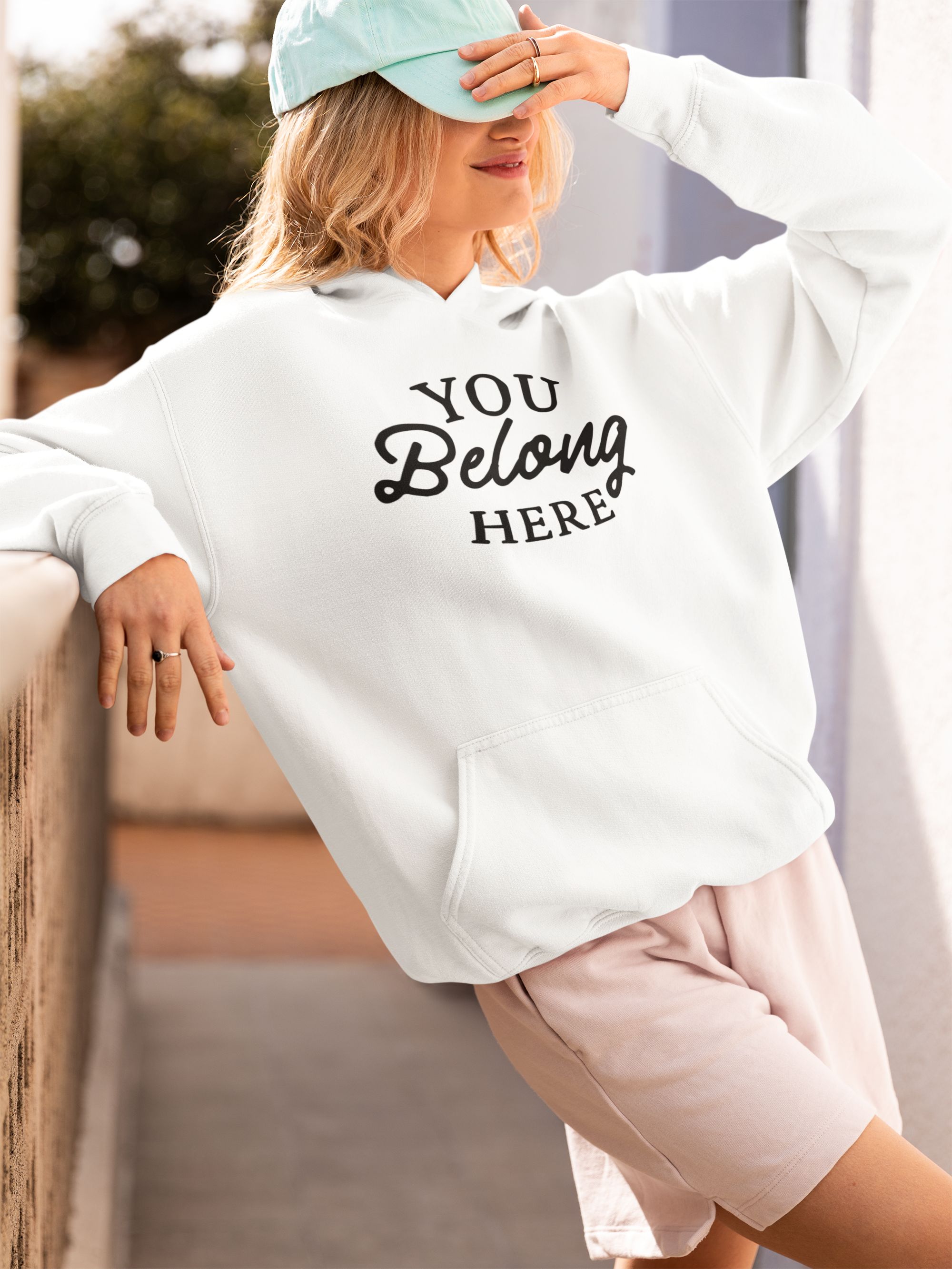 🖋️ You Belong Here Hoodie – Script Style