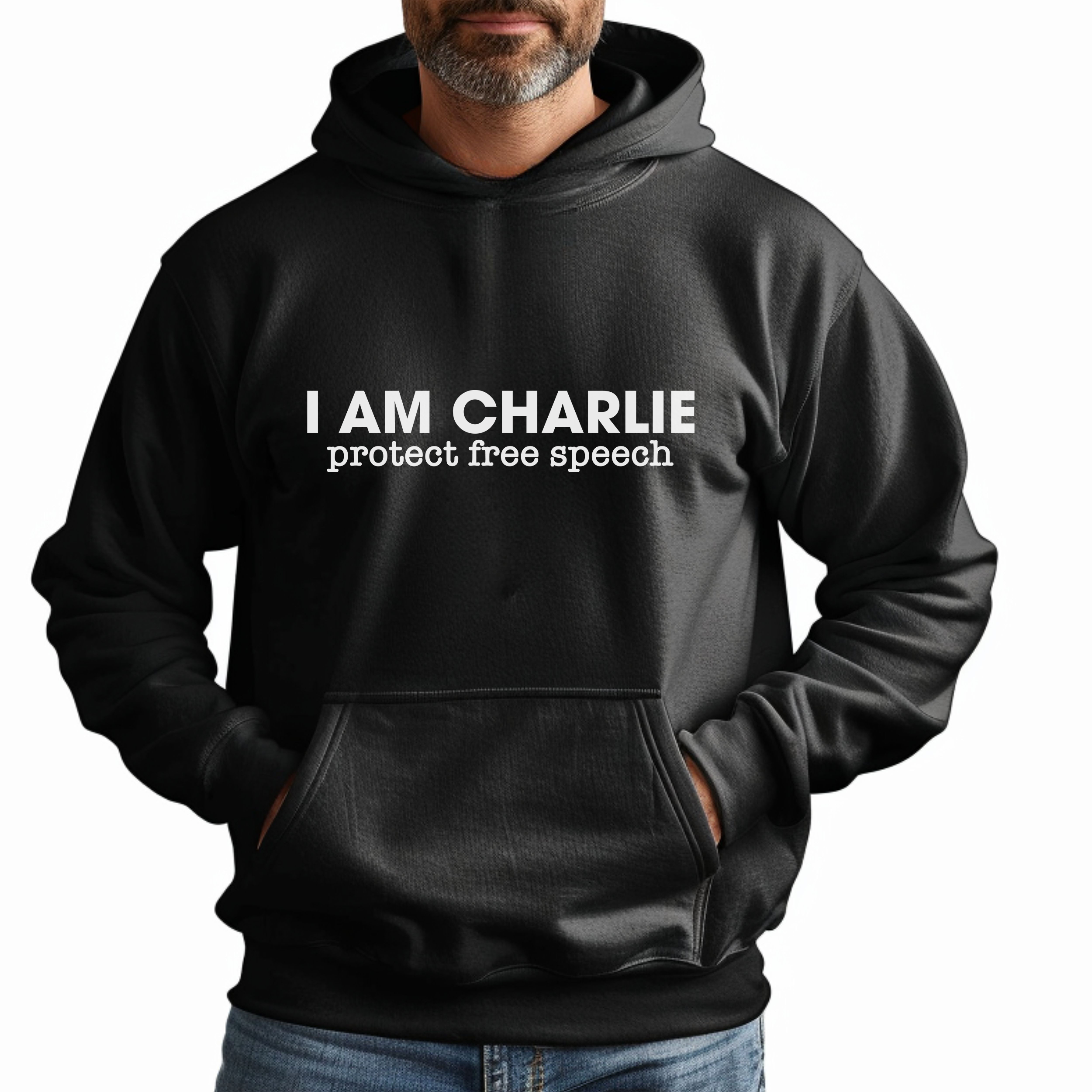 I Am Charlie. Protect Free Speech Hoodie product thumbnail image I Am Charlie. Protect Free Speech Hoodie product thumbnail image