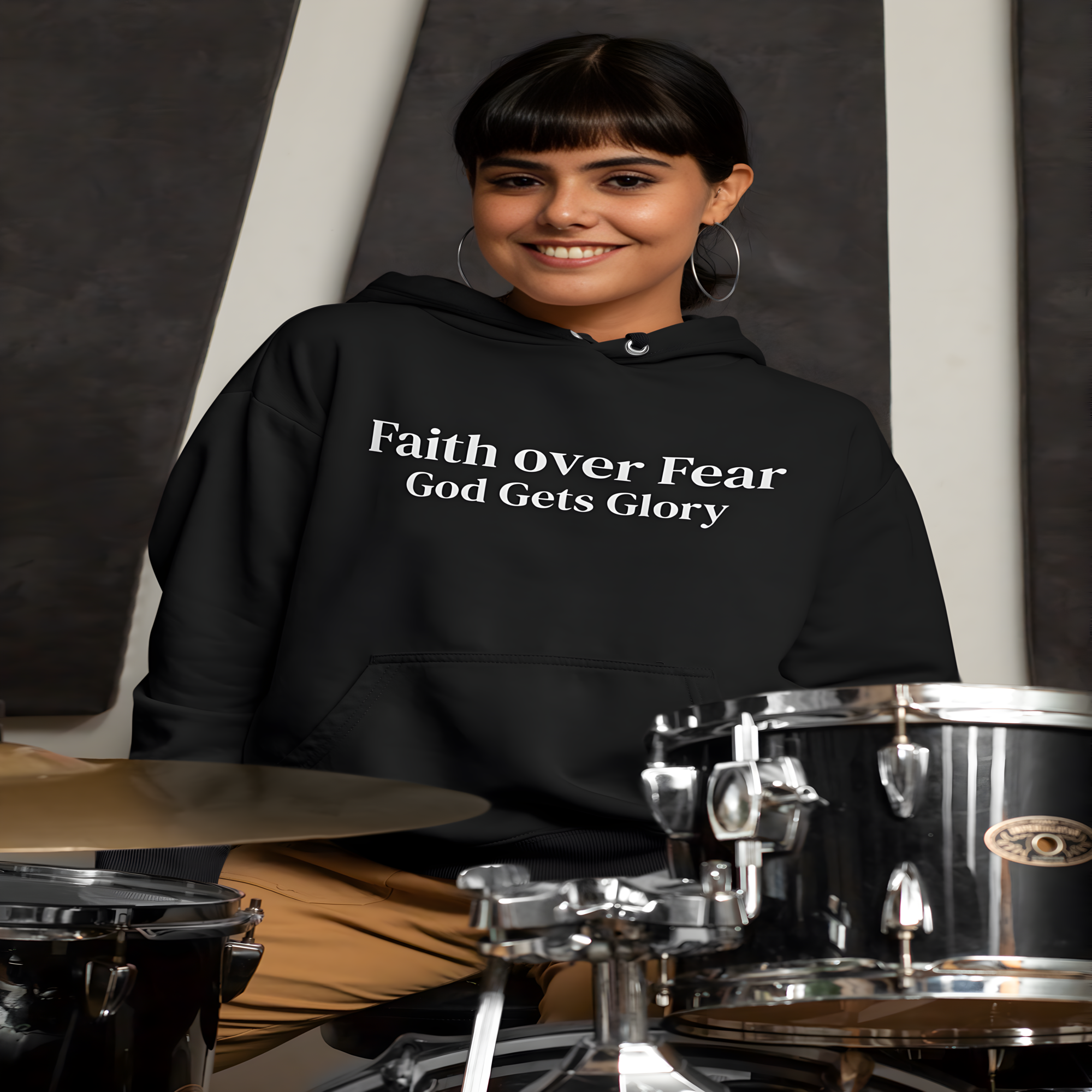Faith Over Fear Hoodie (Isaiah 41:10) product thumbnail image Faith Over Fear Hoodie (Isaiah 41:10) product thumbnail image