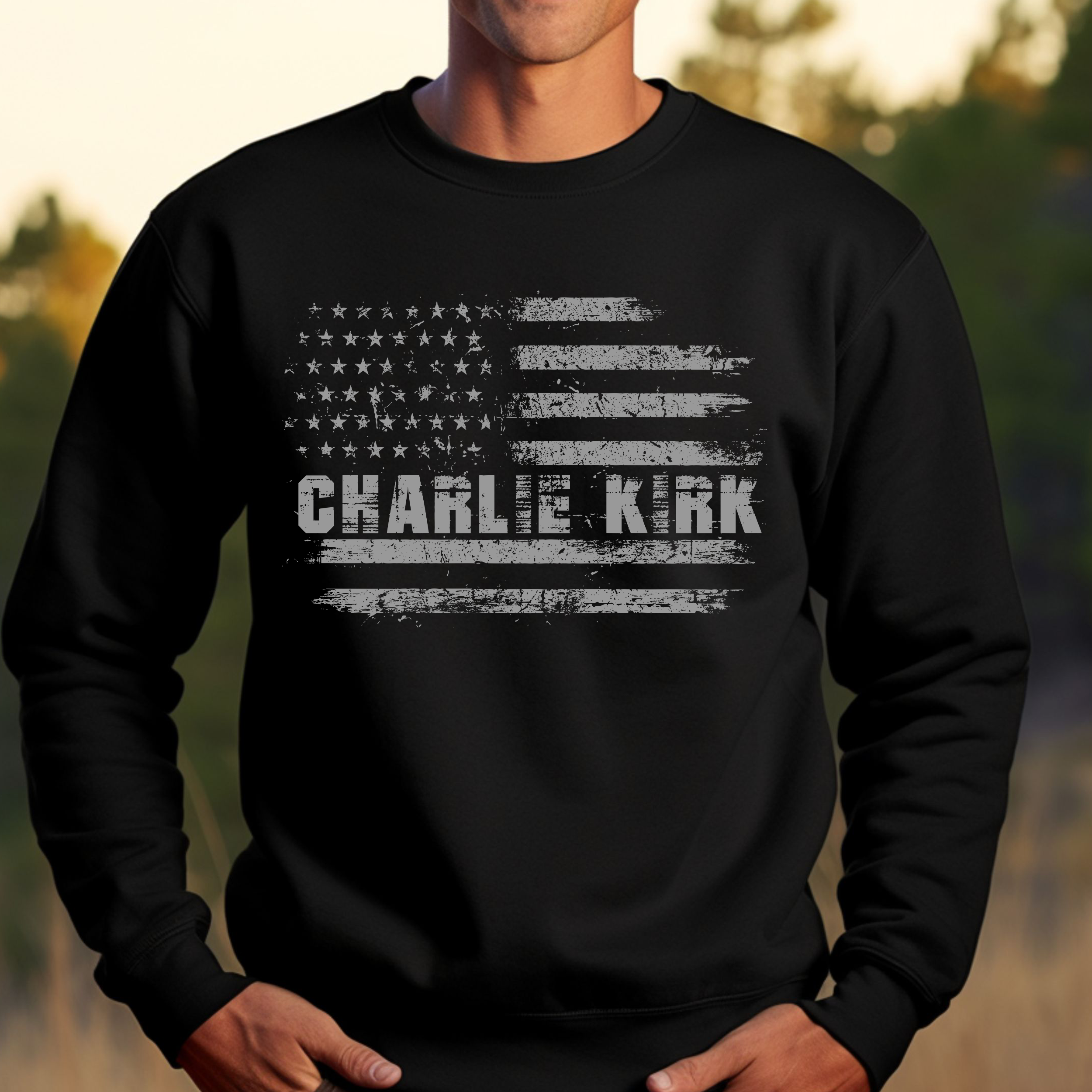 American Flag – Charlie Kirk Sweatshirt American Flag – Charlie Kirk Sweatshirt