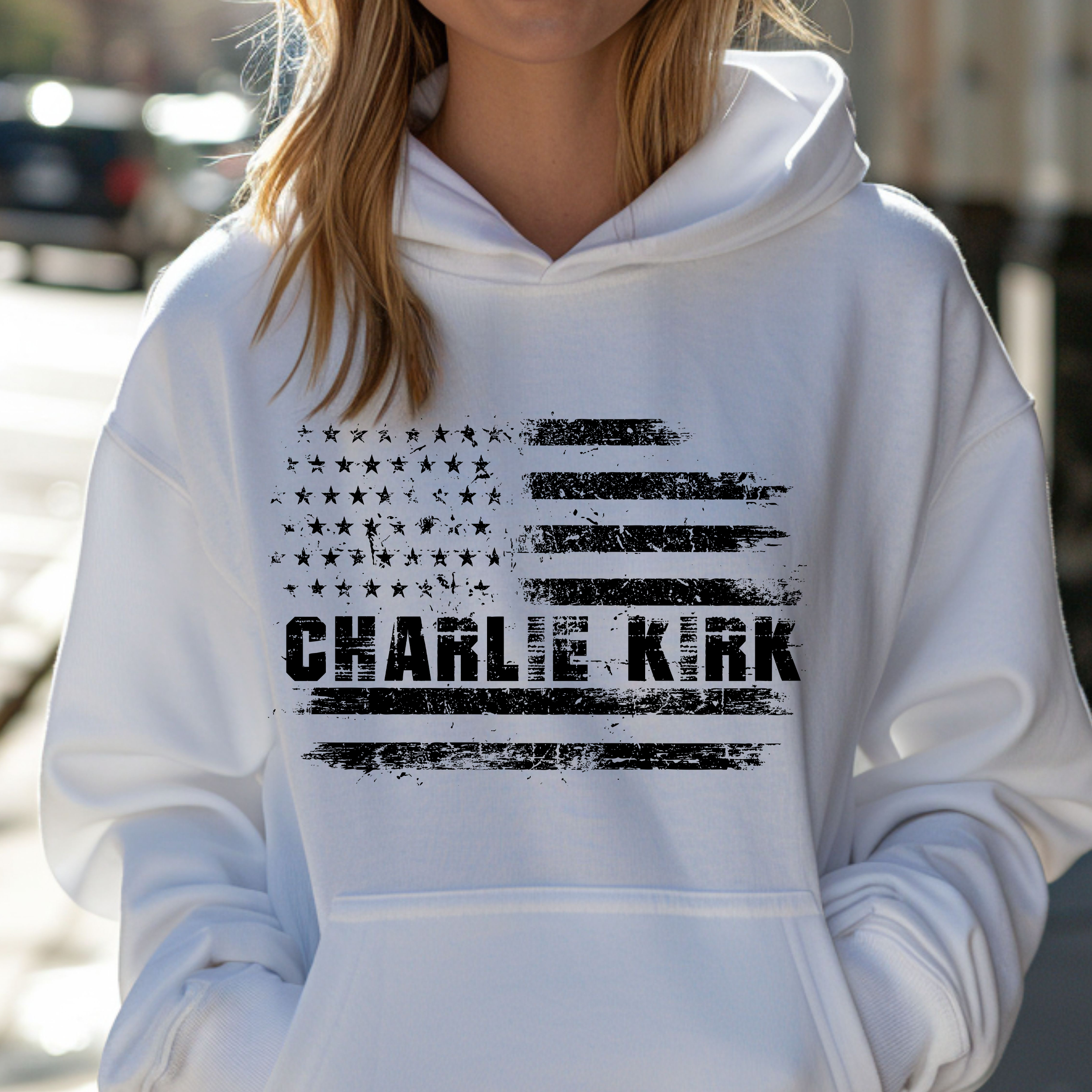 American Flag – Charlie Kirk Hoodie 