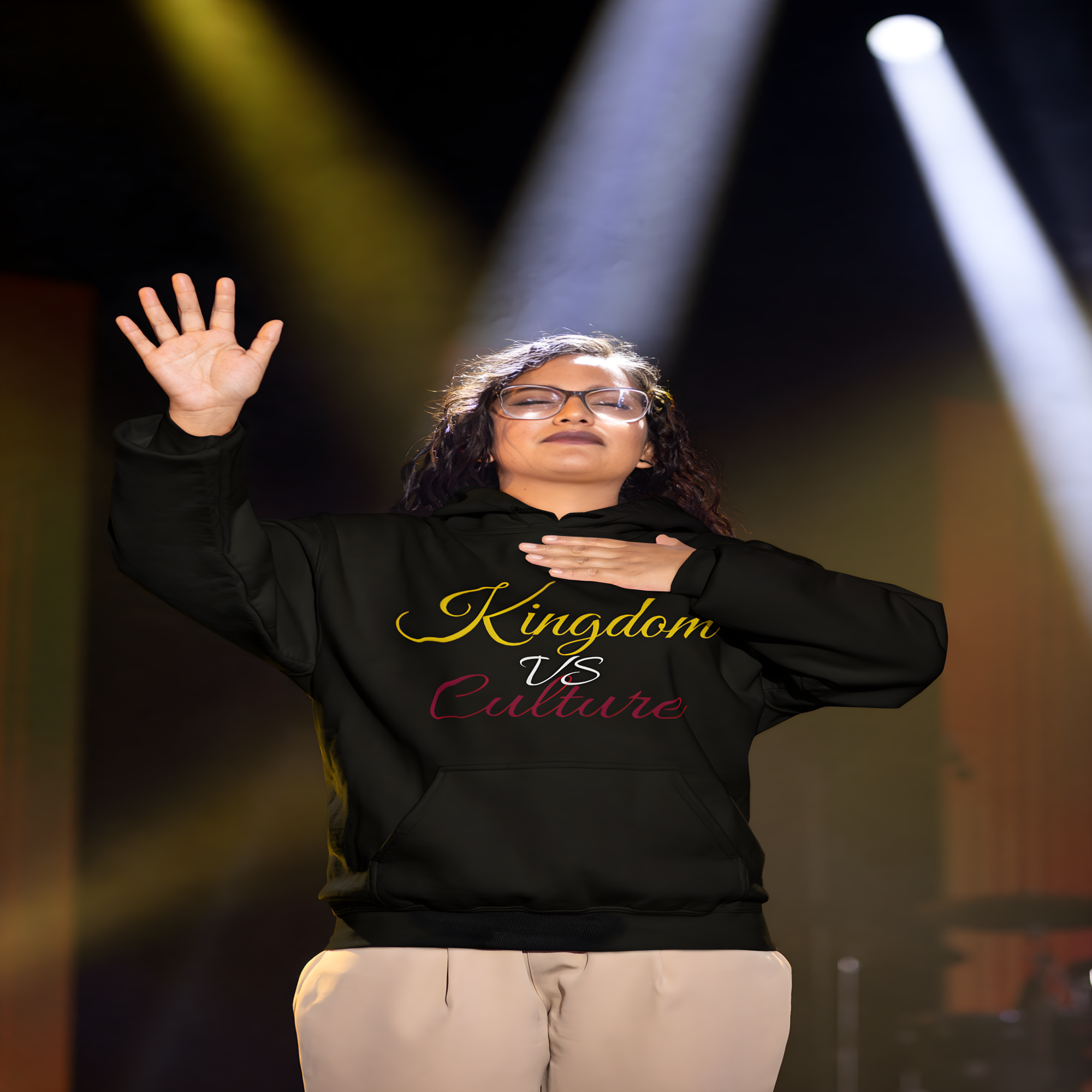 Kingdom vs. Culture Hoodie (Matthew 6:33) product thumbnail image Kingdom vs. Culture Hoodie (Matthew 6:33) product thumbnail image