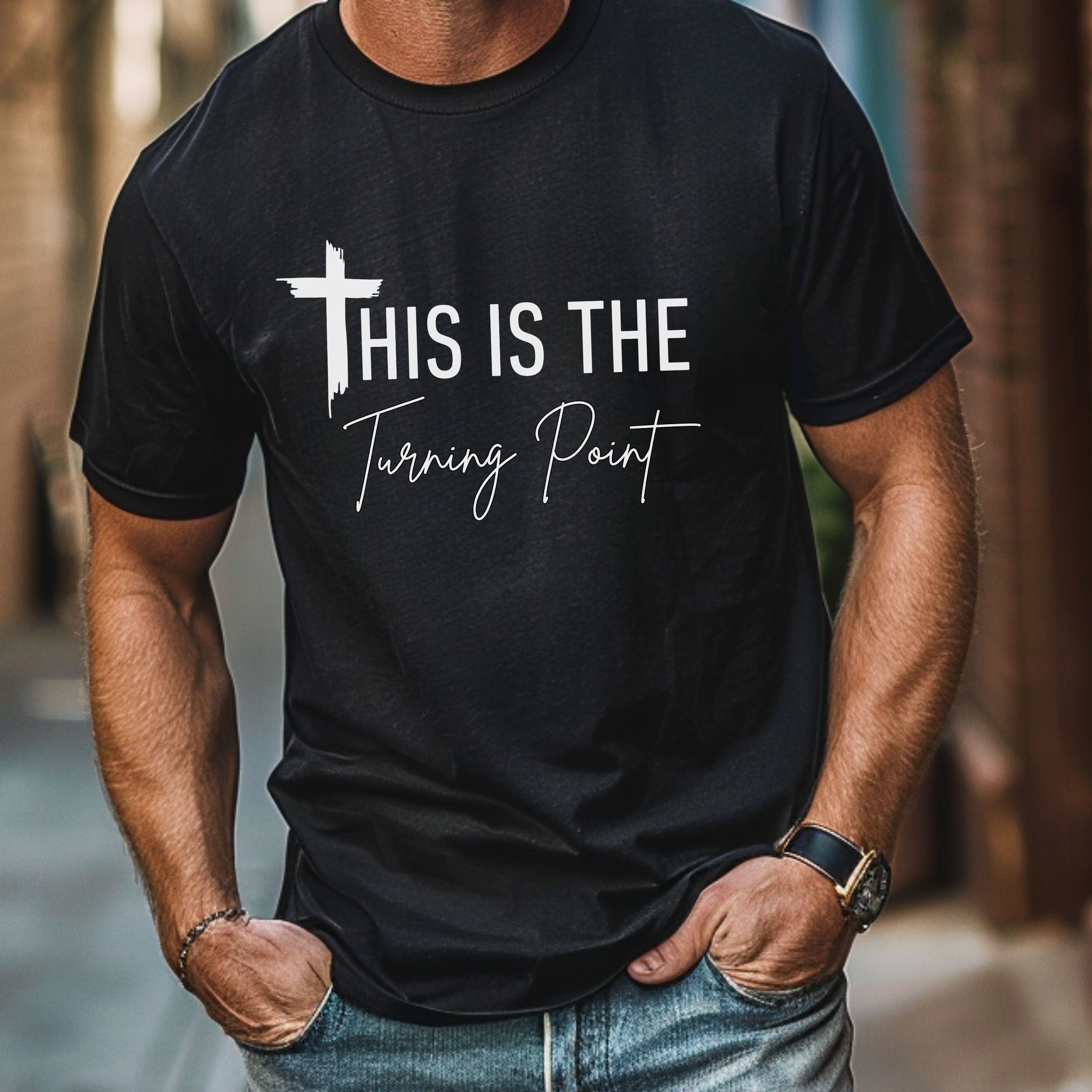 This is the Turning Point T-shirt 