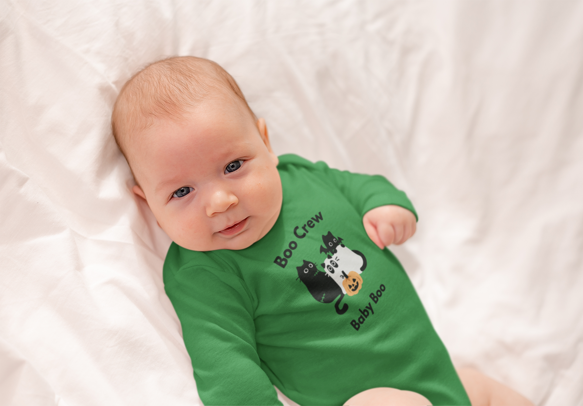 Halloween Baby Bodysuit, Boo Crew Infant Long Sleeve Shirt, Cute Halloween Outfit, Baby Shower Gift, Holiday Infant Apparel product thumbnail image