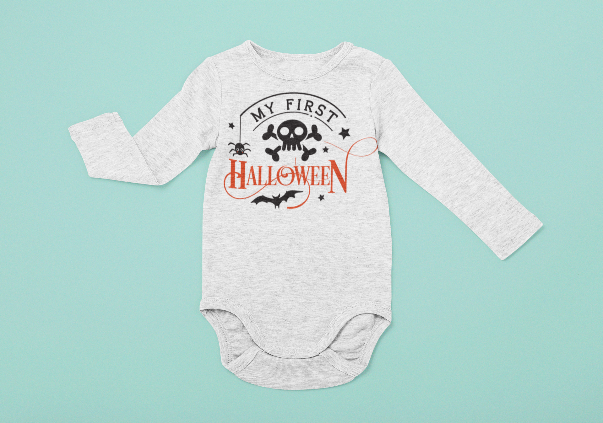 My First Halloween Bodysuit, Cute Baby Costume, Infant Long Sleeve Outfit, Halloween Baby Clothes, Baby Shower Gift, Holiday Clothing, [...] product thumbnail image