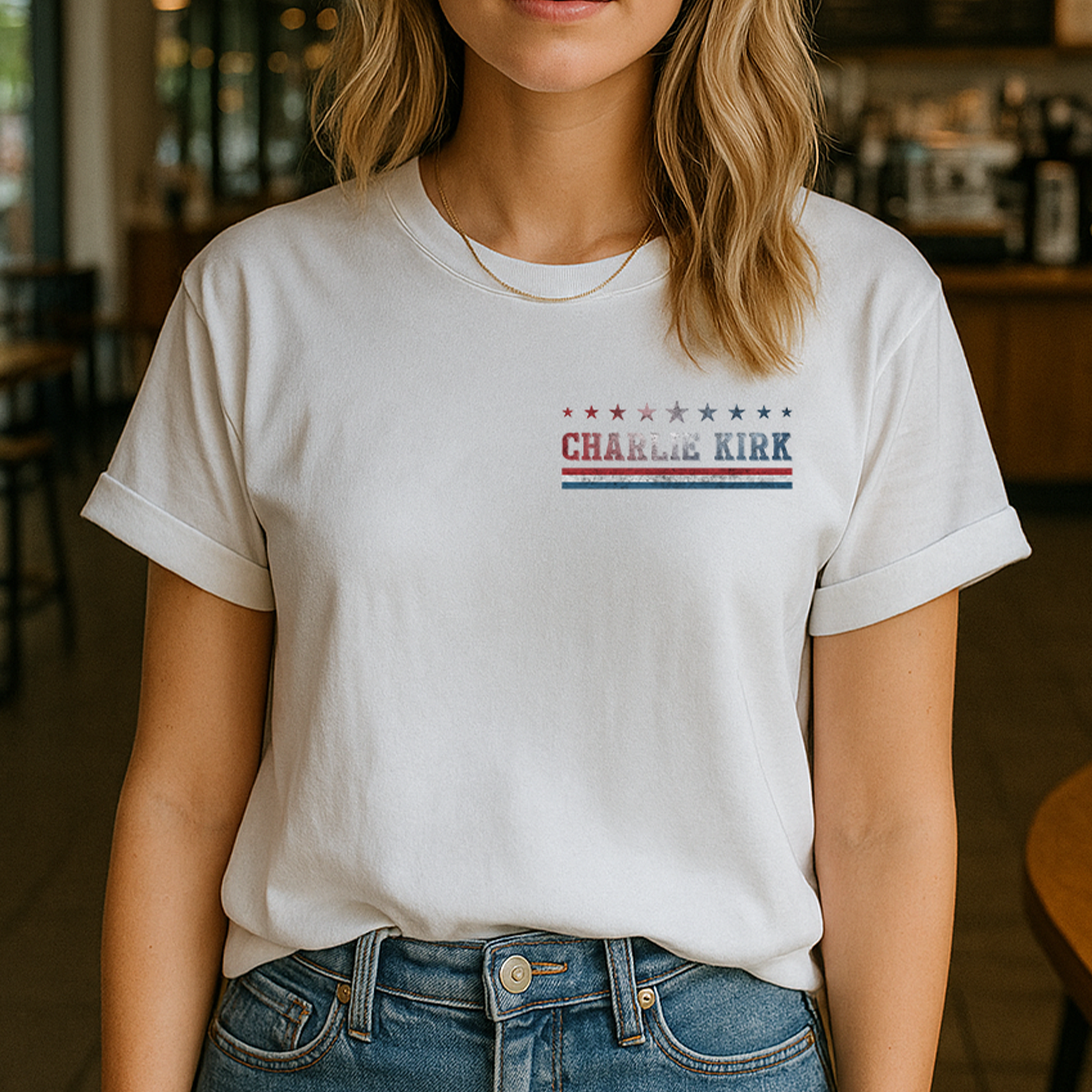 Never Give up. Never Surrender. Charlie Kirk Shirt product thumbnail image Never Give up. Never Surrender. Charlie Kirk Shirt product thumbnail image