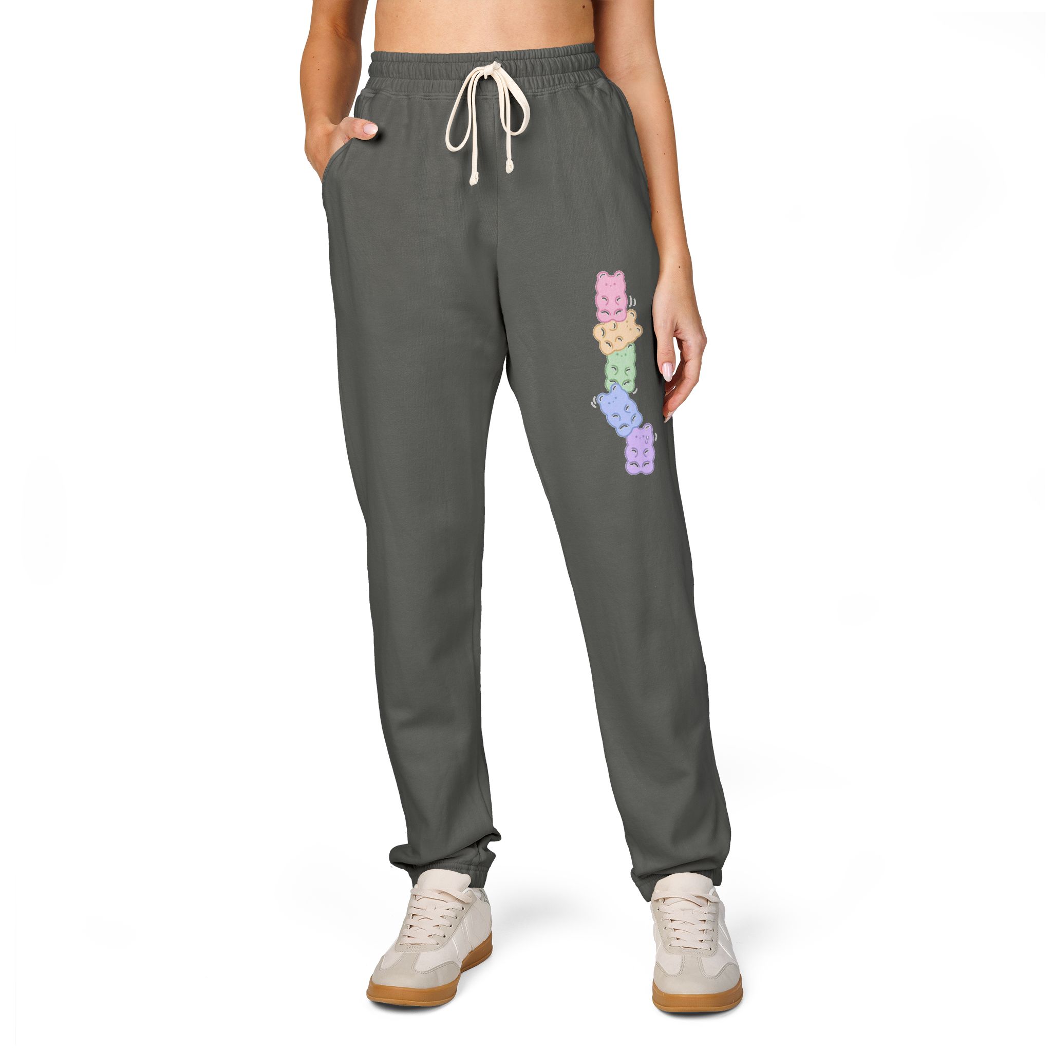 Personalized Fleece Sweatpants, Relaxed Friends Wear, Chill Day, Unisex Pants, for Home &amp; Travel, Gift for Her/Him product thumbnail image
