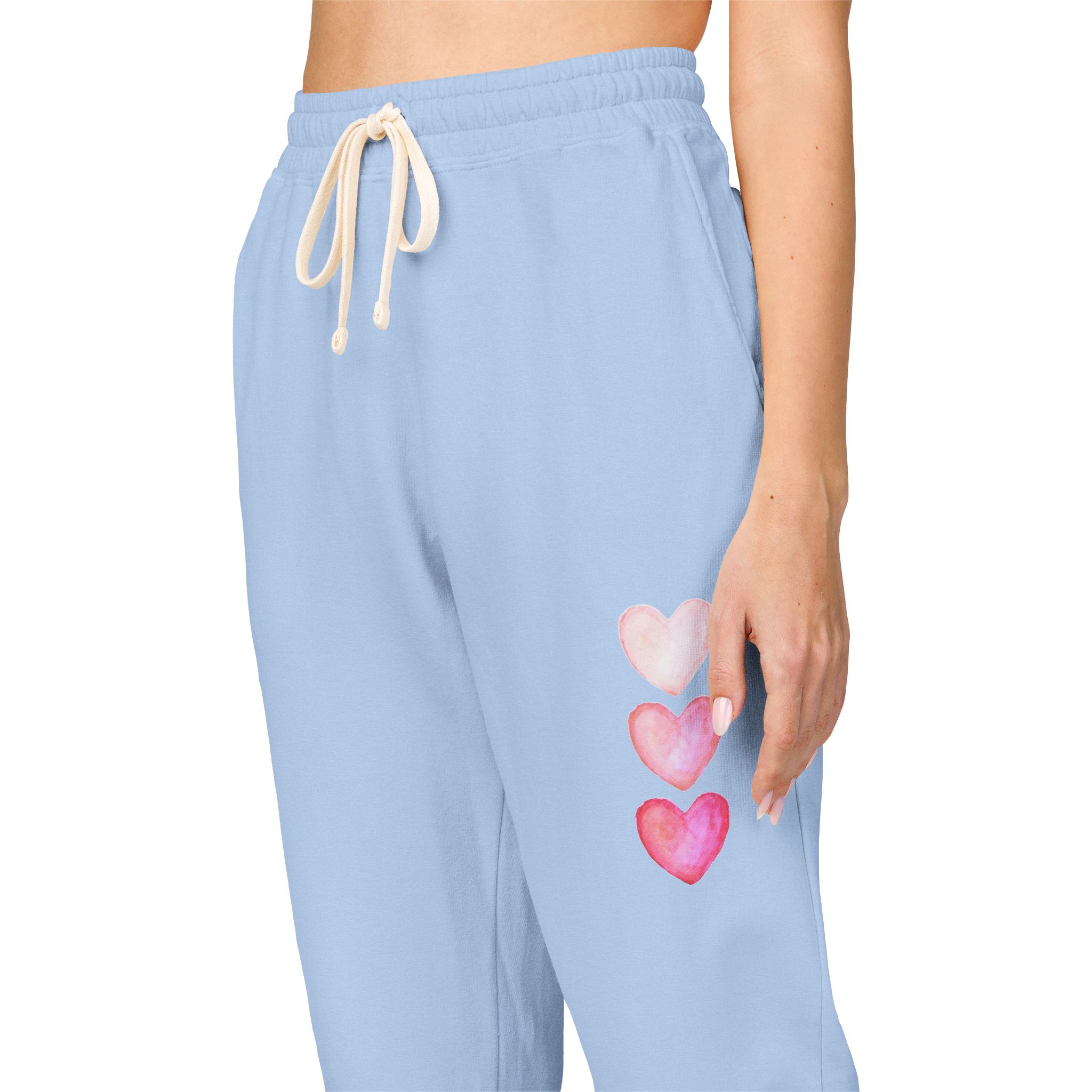 Personalized Fleece Sweatpants, Relaxed Friends Wear, Chill Day, Unisex Pants, for Home &amp; Travel, Gift for Her/Him product thumbnail image