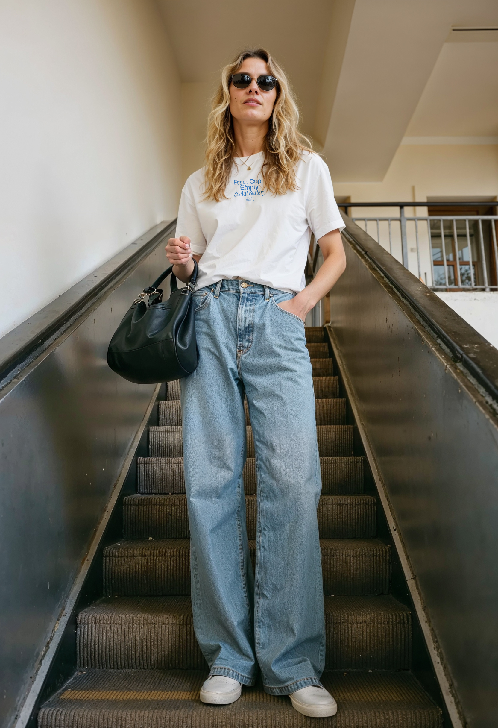 Empty Cup - Empty Social Energy | Unisex T-shirt | Front & back print product thumbnail image Empty Cup - Empty Social Energy | Unisex T-shirt | Front & back print product thumbnail image