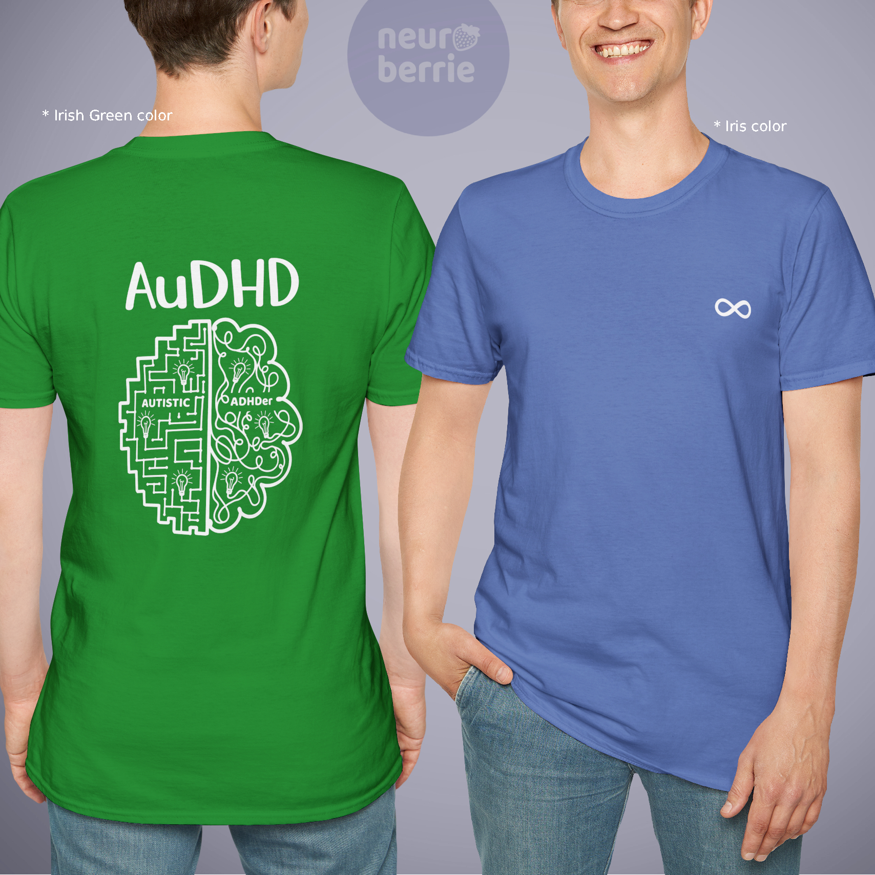 Autistic ADHDer Unisex Softstyle T-Shirt for Adults by AuDHD Designer product thumbnail image