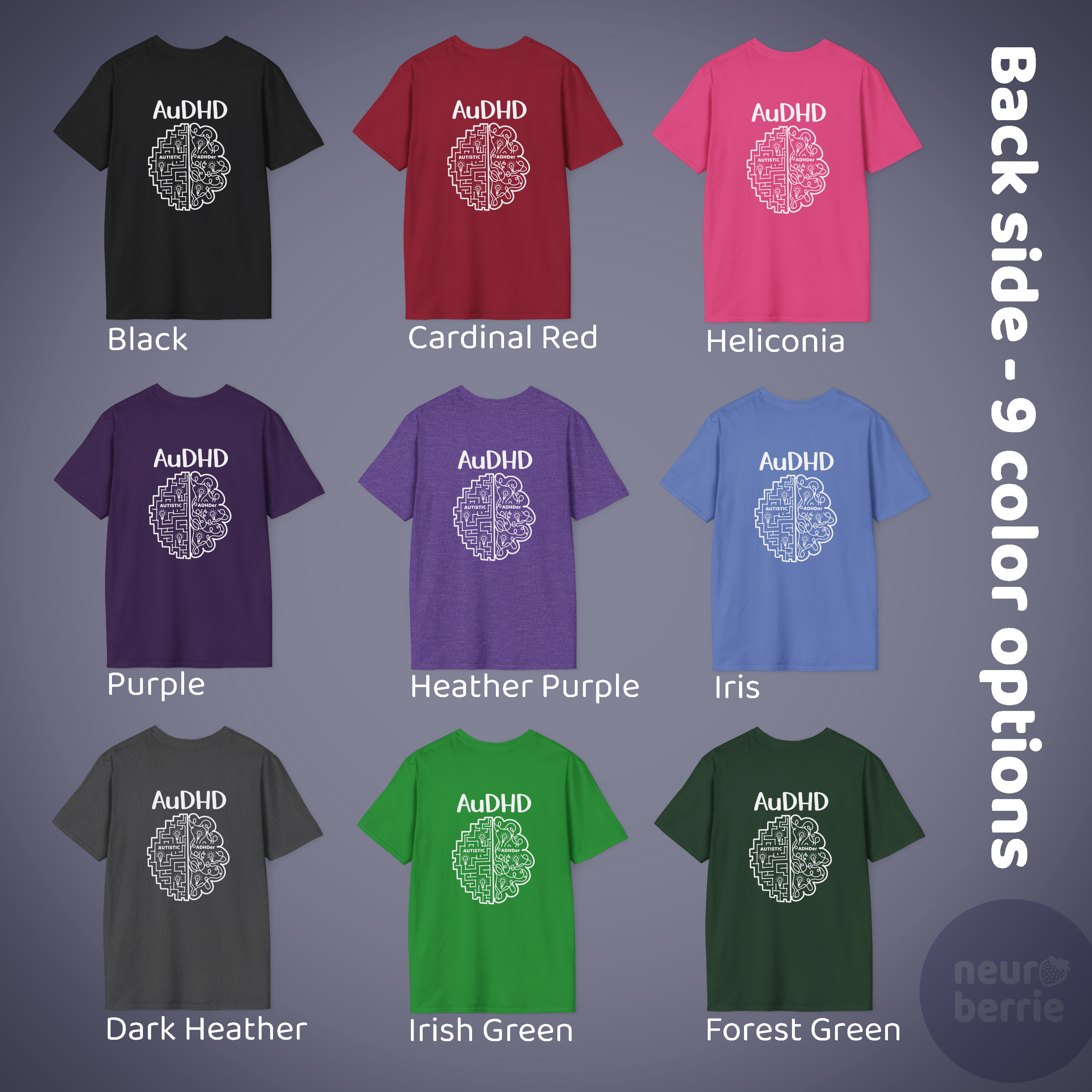 Autistic ADHDer Unisex Softstyle T-Shirt for Adults by AuDHD Designer product thumbnail image