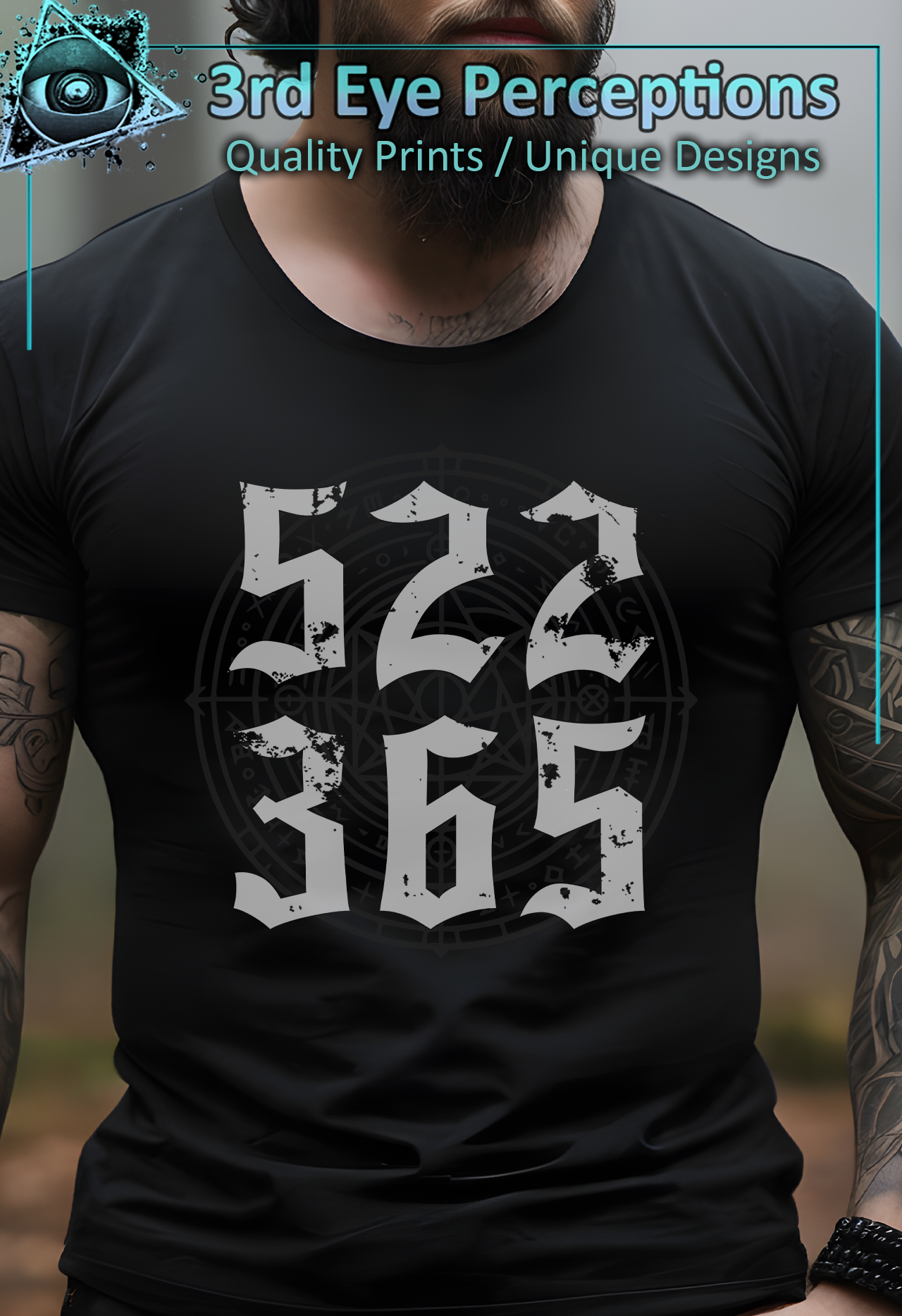 Dark Gothic Bold Text Vintage Distressed Graphic 522 365 Goth day All Year product thumbnail image