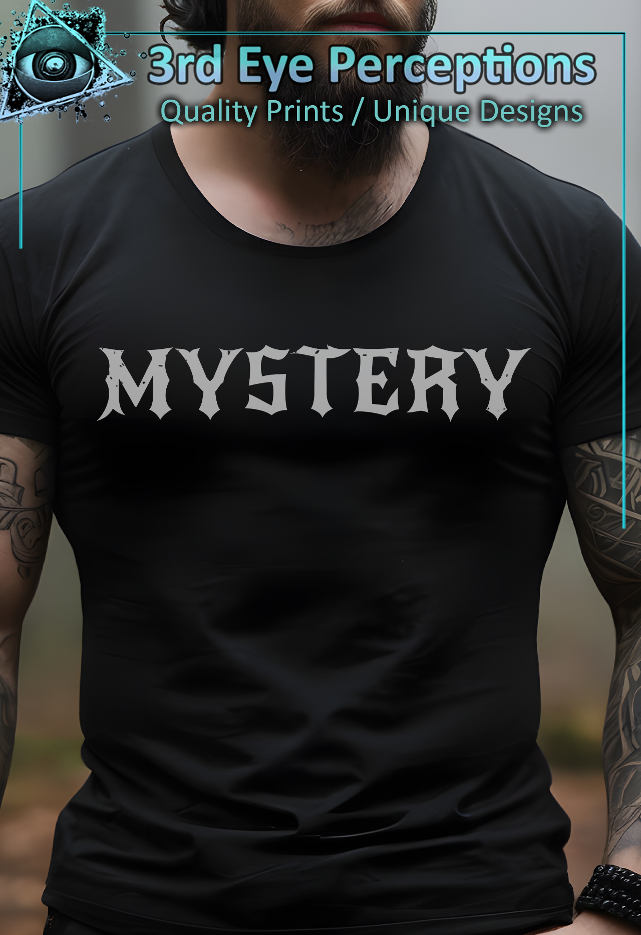 Dark Gothic Bold Font Text Vintage Distressed Graphic Mystery product thumbnail image