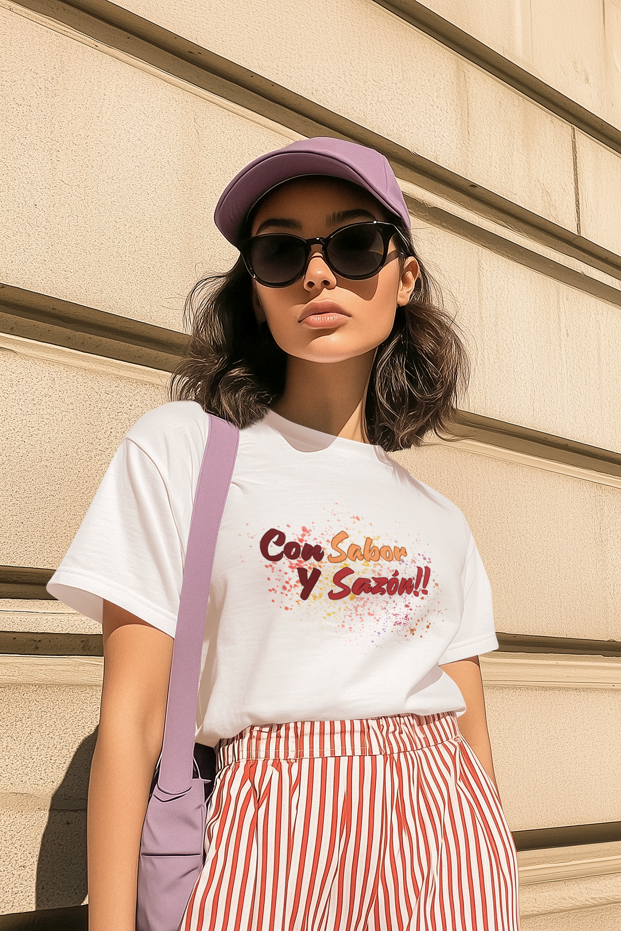 Con Sabor Y Sazón – Latin Flavor Unisex Soft T-Shirt product thumbnail image