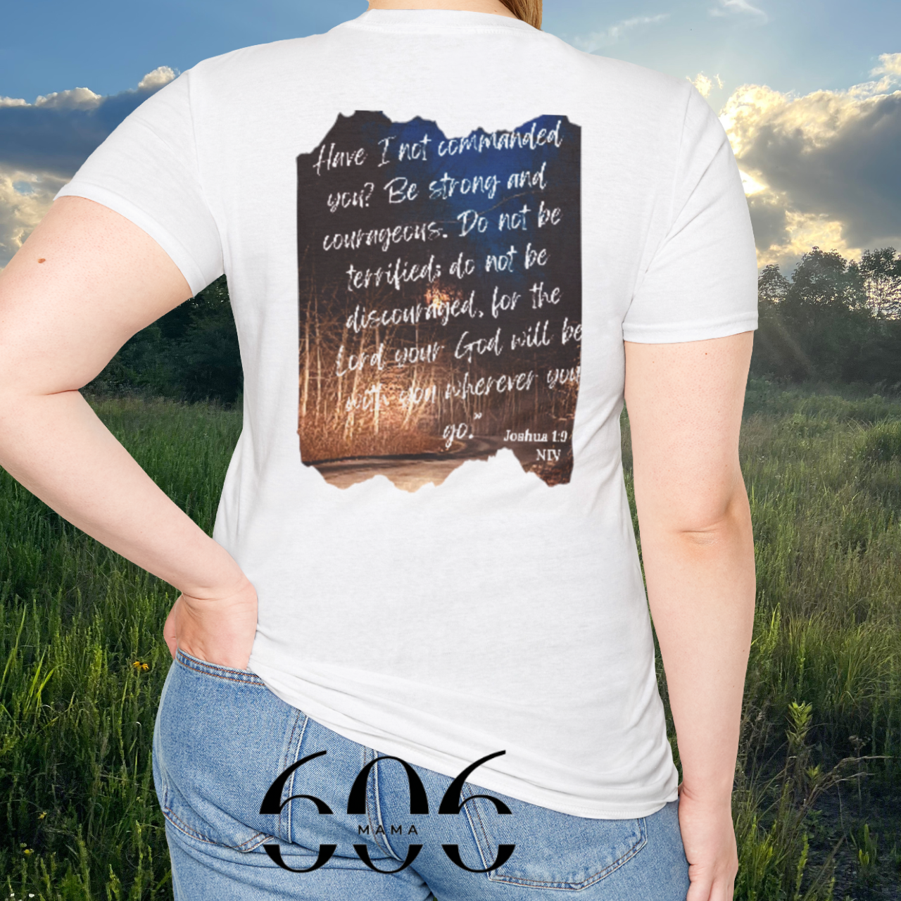 100% Cotton Blessed Mama Graphic T-Shirt  product thumbnail image