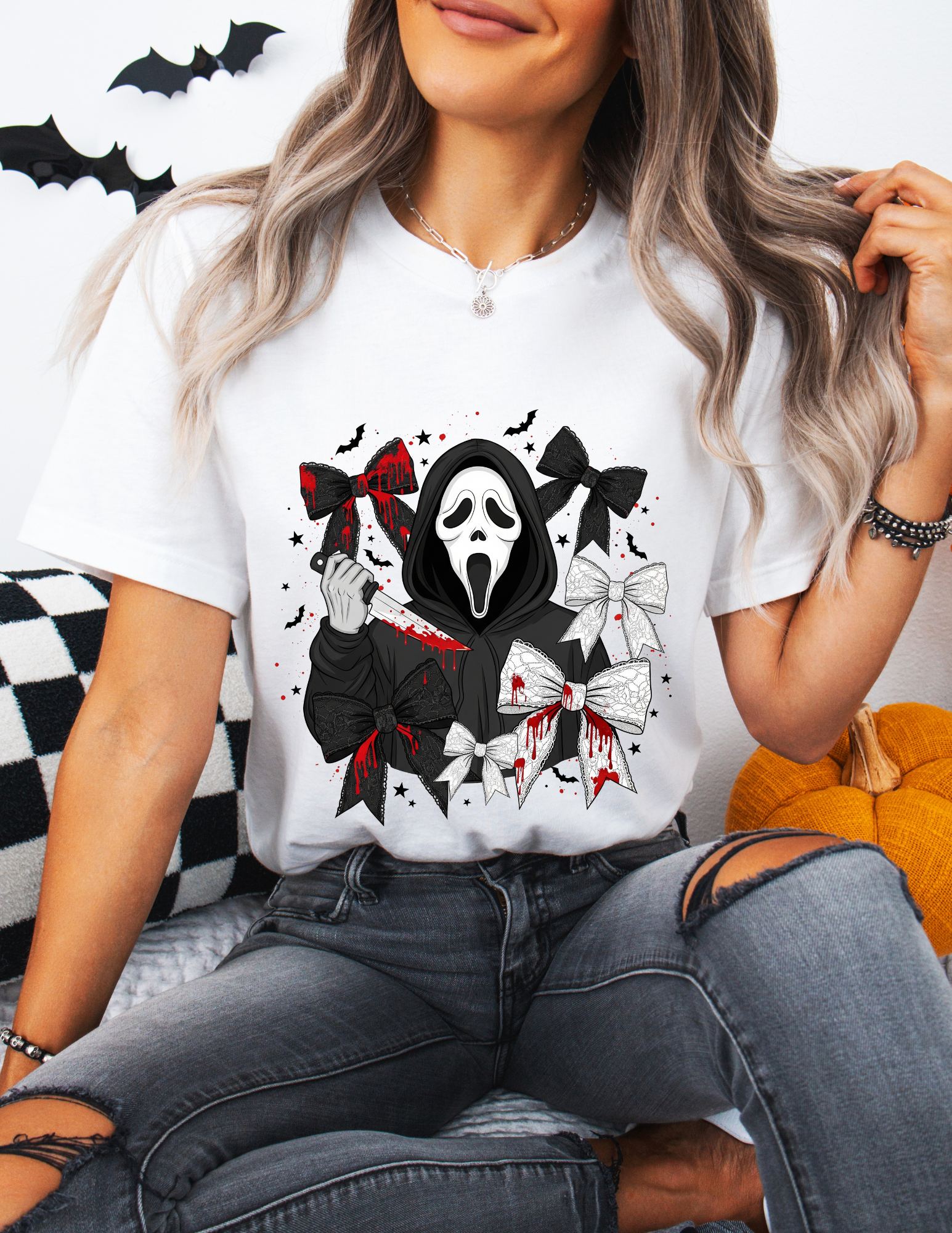 Scream Tee- Spooky Horror Graphic Tee - Halloween Costume Shirt, Fun Horror Apparel, Scary Movie Merchandise, Unique Gift for Ghostface Fans, [...]