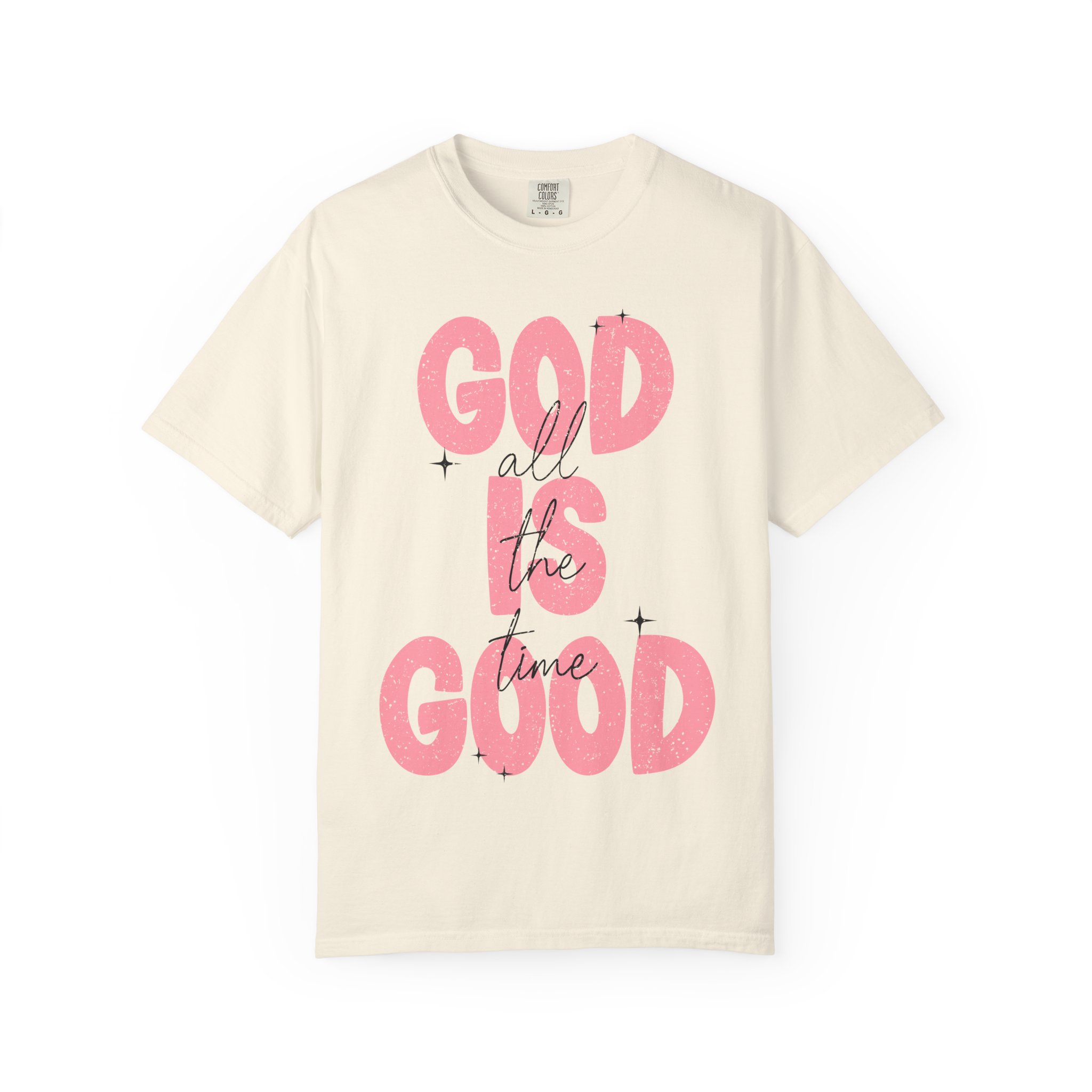 God Is Good- Unisex Garment-Dyed T-shirt product thumbnail image