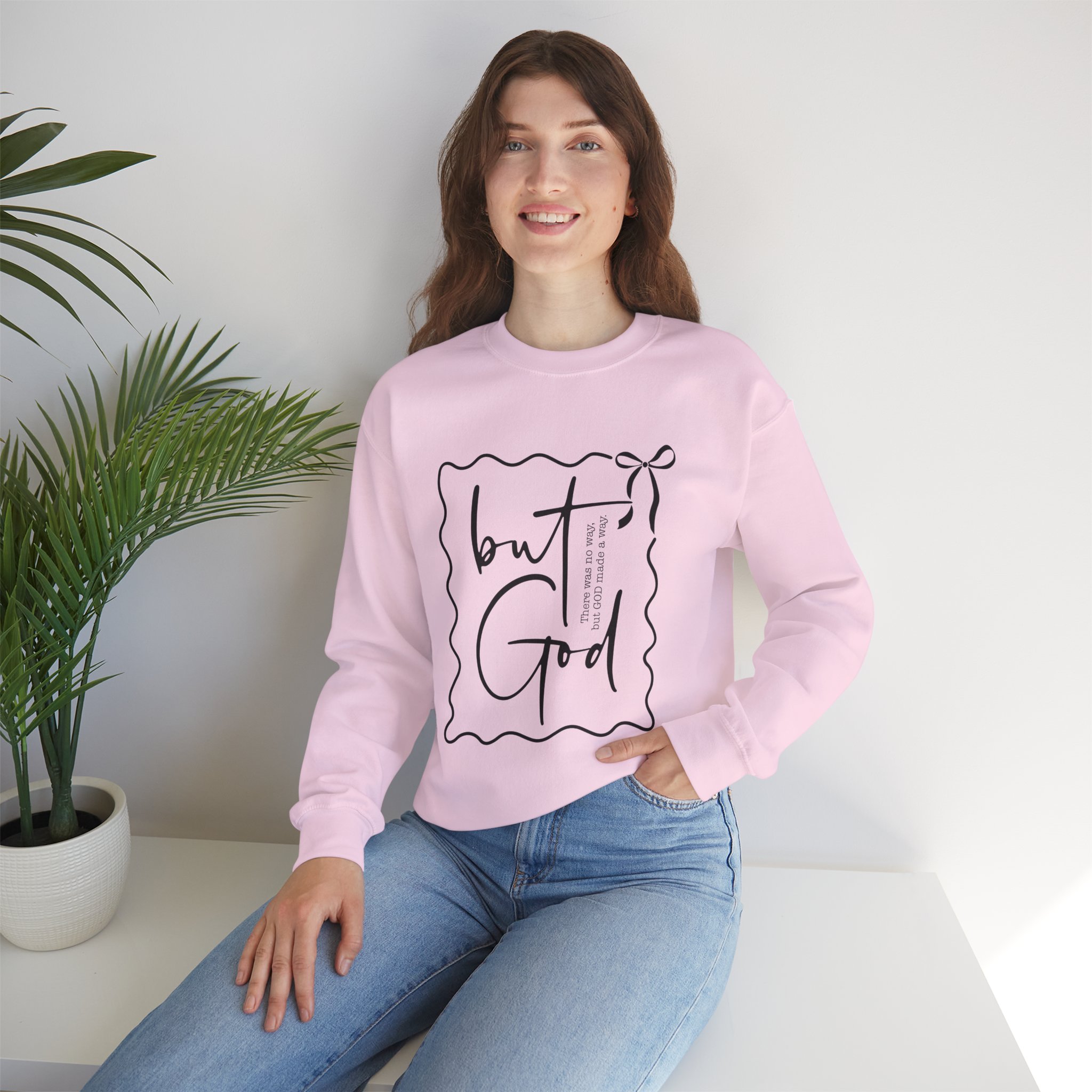 But God- Unisex Heavy Blend™ Crewneck Sweatshirt product thumbnail image