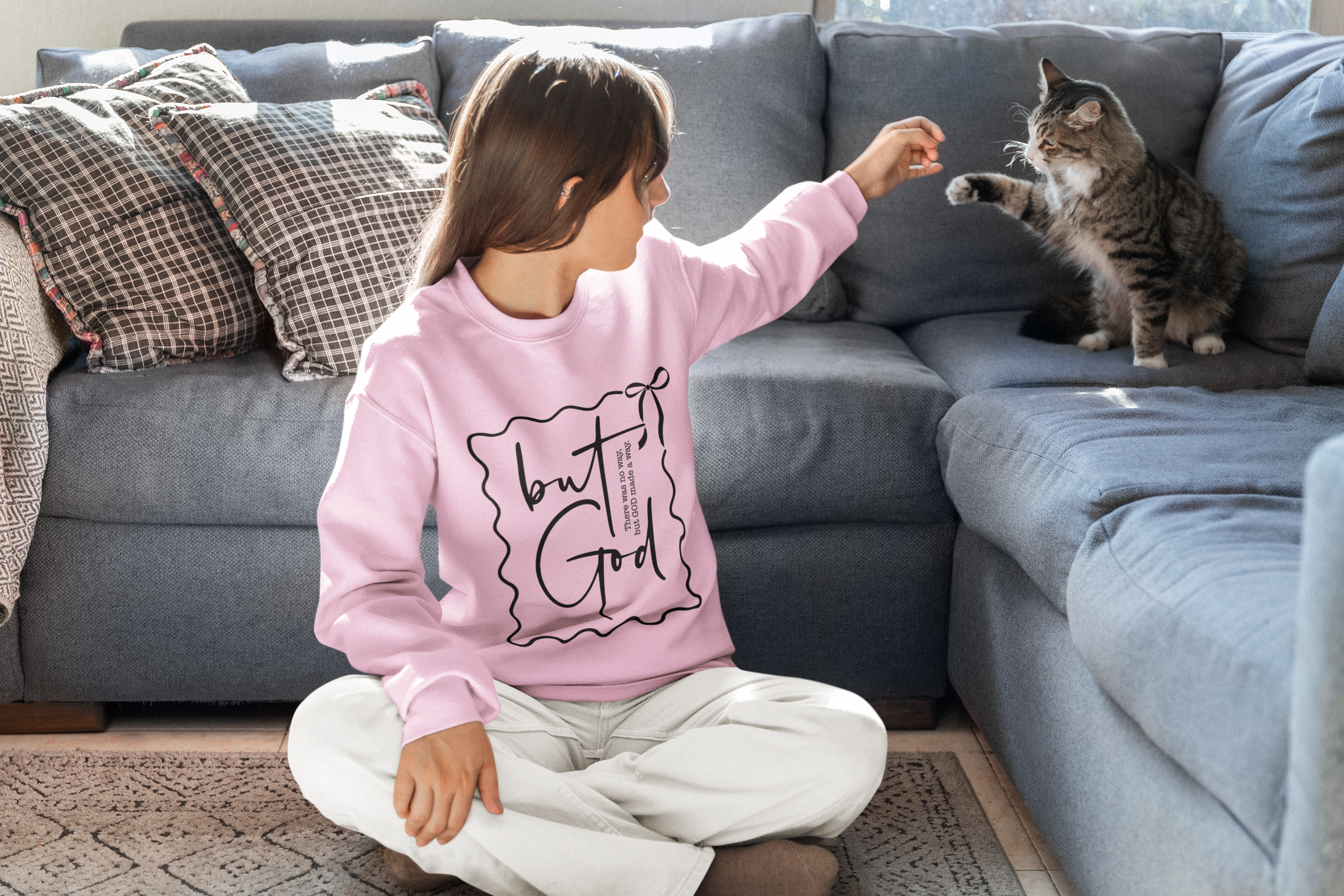 But God- Unisex Heavy Blend™ Crewneck Sweatshirt product thumbnail image