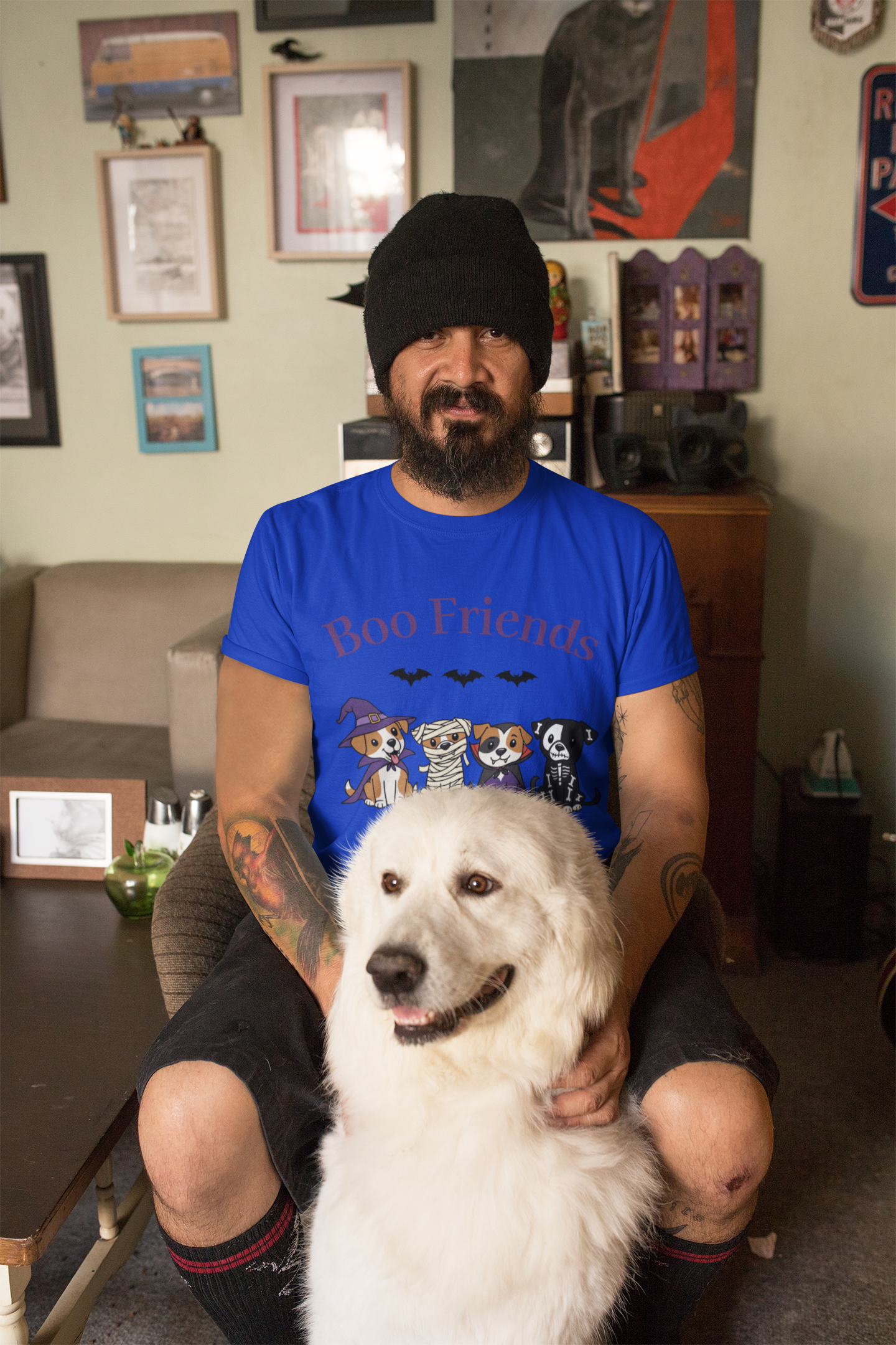 Halloween Dog Lovers Tee, Boo Friends Shirt, Unisex Graphic T-Shirt, Spooky Pet Apparel, Fall Celebration Clothing product thumbnail image Halloween Dog Lovers Tee, Boo Friends Shirt, Unisex Graphic T-Shirt, Spooky Pet Apparel, Fall Celebration Clothing product thumbnail image