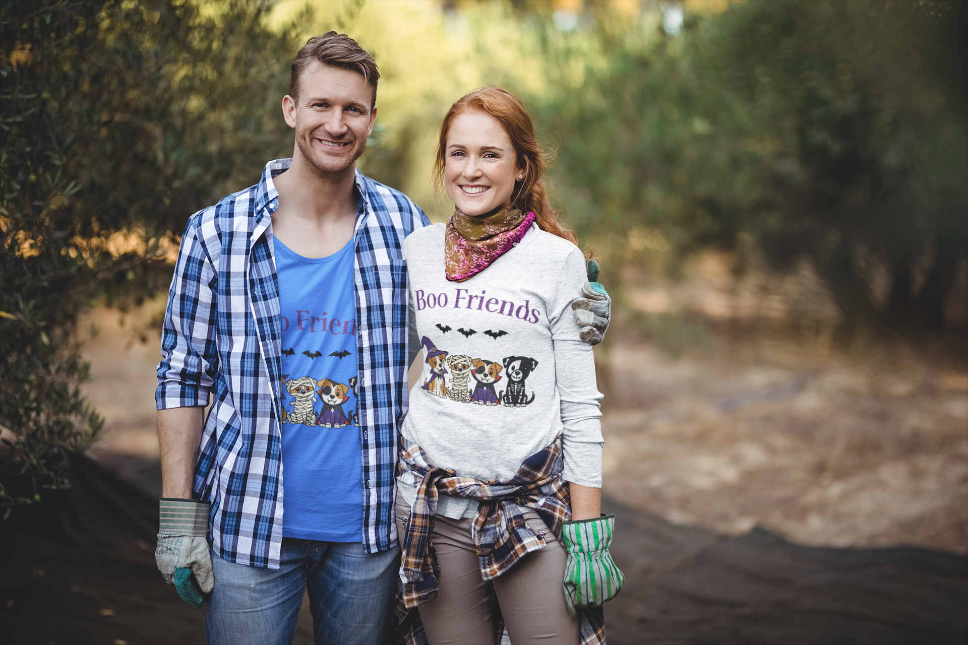 Cute Halloween Dog Friends Long Sleeve Tee, Halloween T-Shirt, Pet Lovers Gift, Fall Apparel, Boo Friends Tee product thumbnail image Cute Halloween Dog Friends Long Sleeve Tee, Halloween T-Shirt, Pet Lovers Gift, Fall Apparel, Boo Friends Tee product thumbnail image