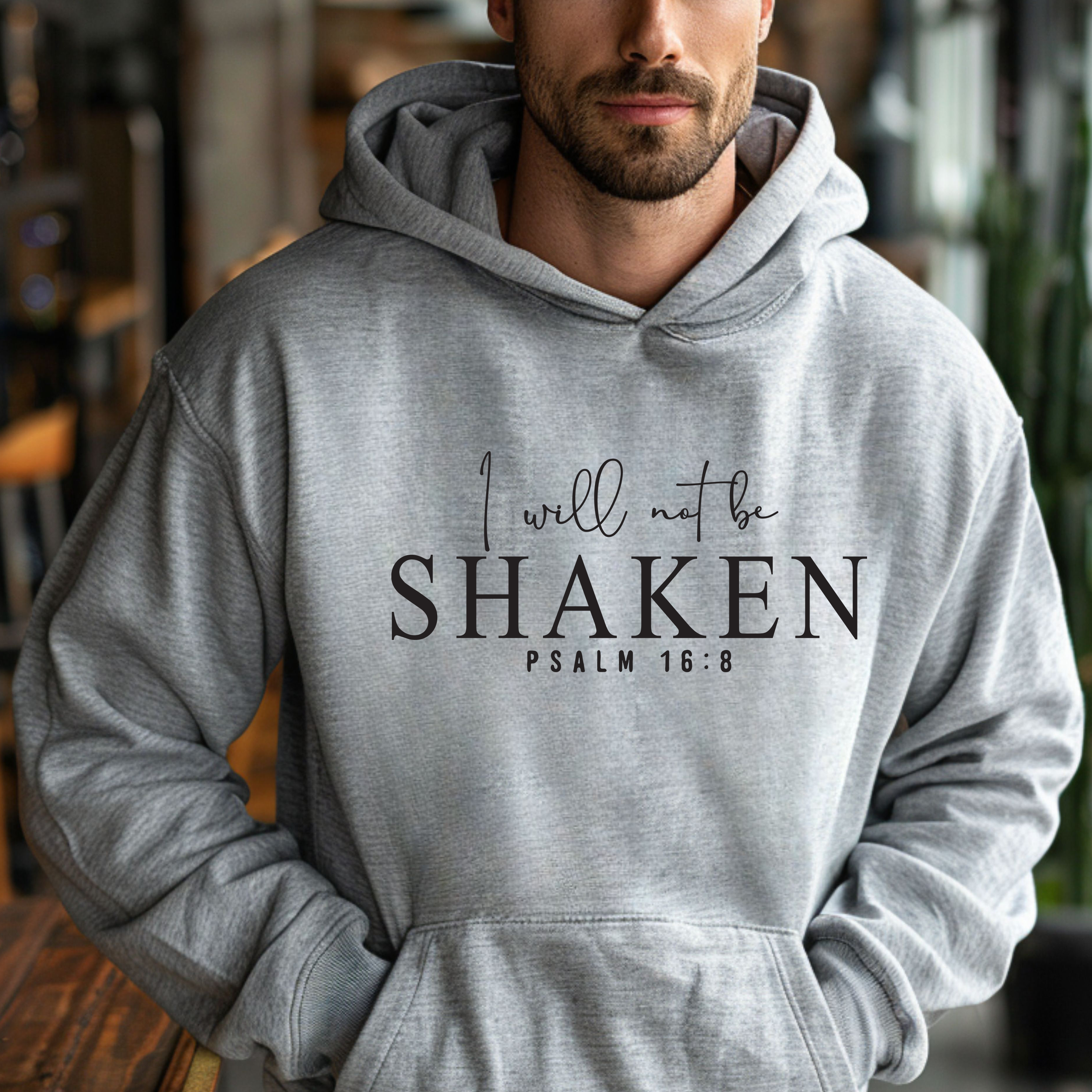 I Will Not Be Shaken Hoodie product thumbnail image I Will Not Be Shaken Hoodie product thumbnail image