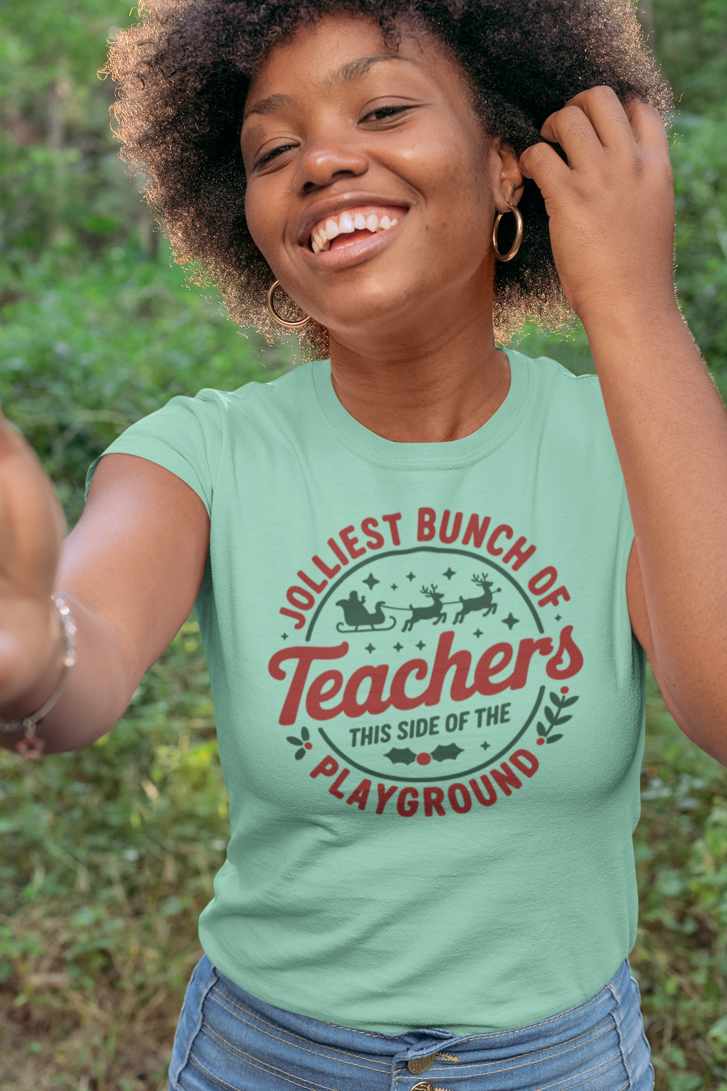 🛷 Jolliest Bunch of Teachers Tee