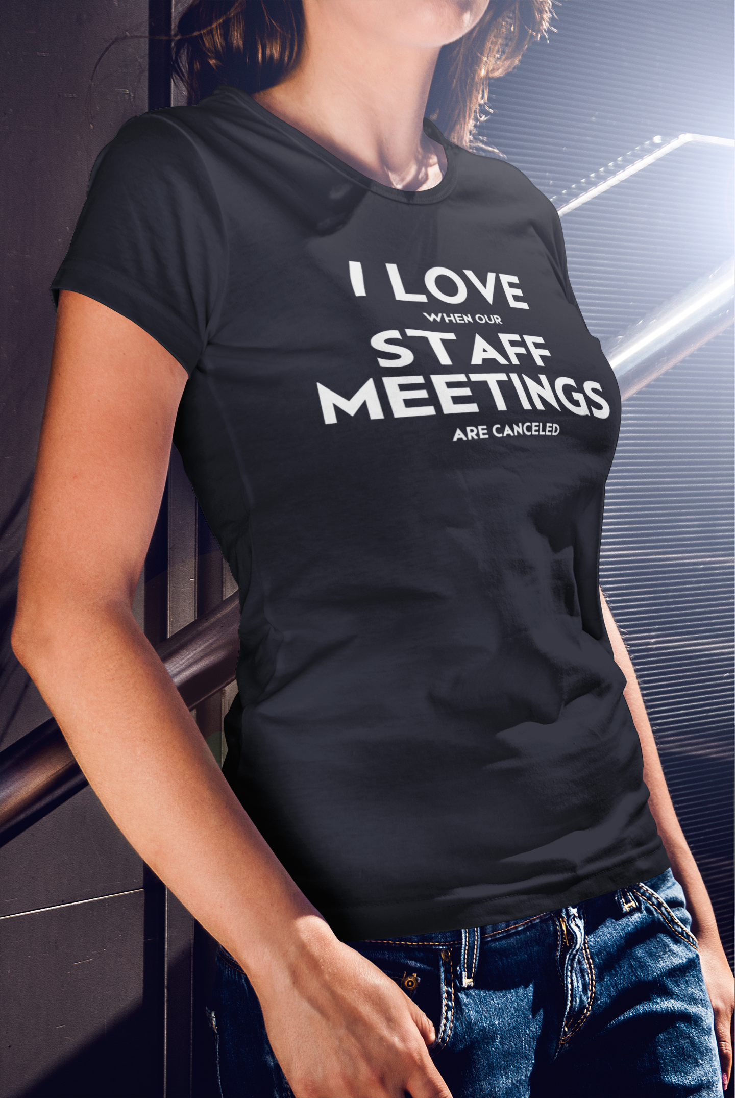 📝 I Love Staff Meetings Tee product thumbnail image 📝 I Love Staff Meetings Tee product thumbnail image